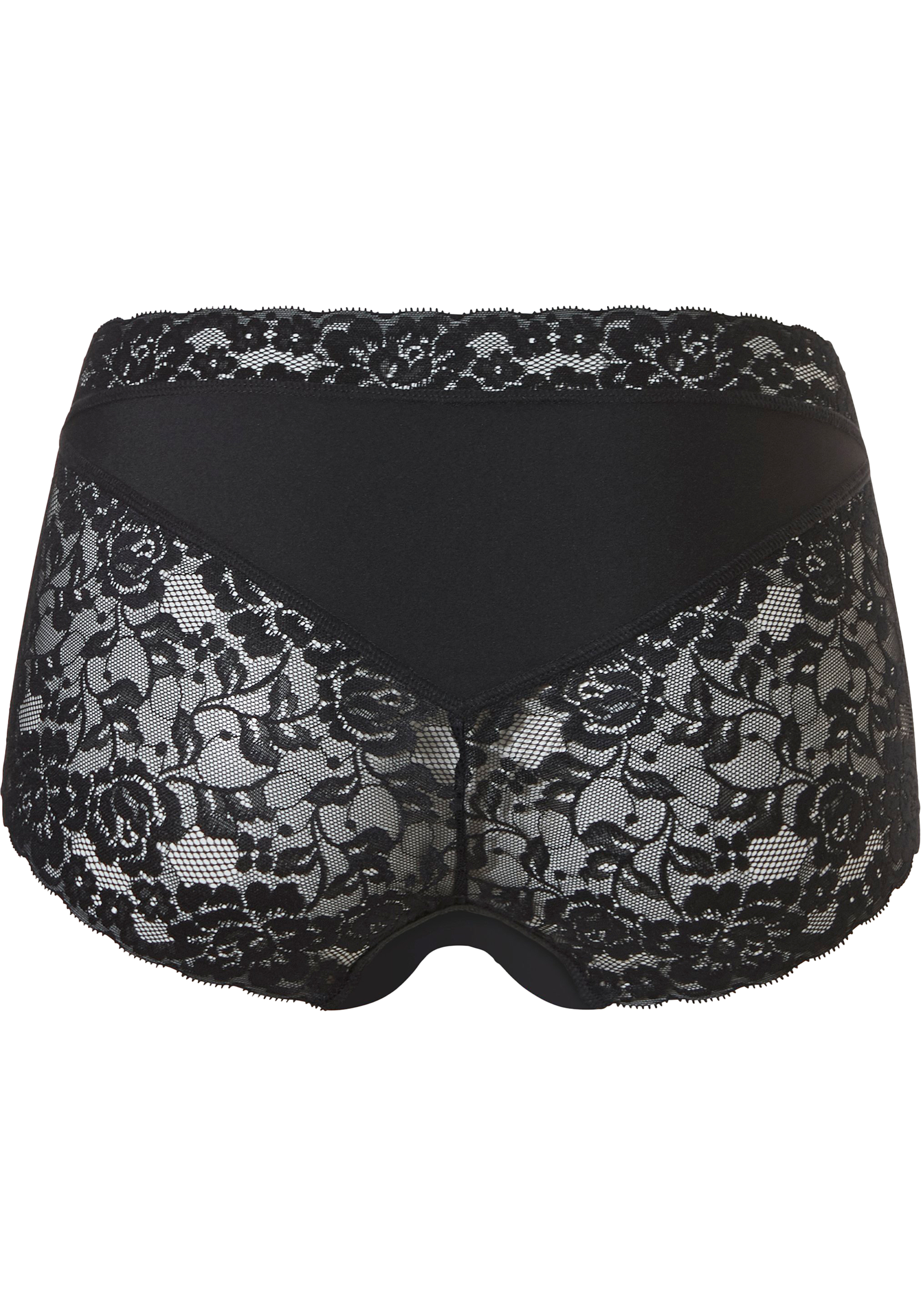 TEN CATE Secrets Lace women high waist brief (1-pack), dames slip hoge taille, zwart