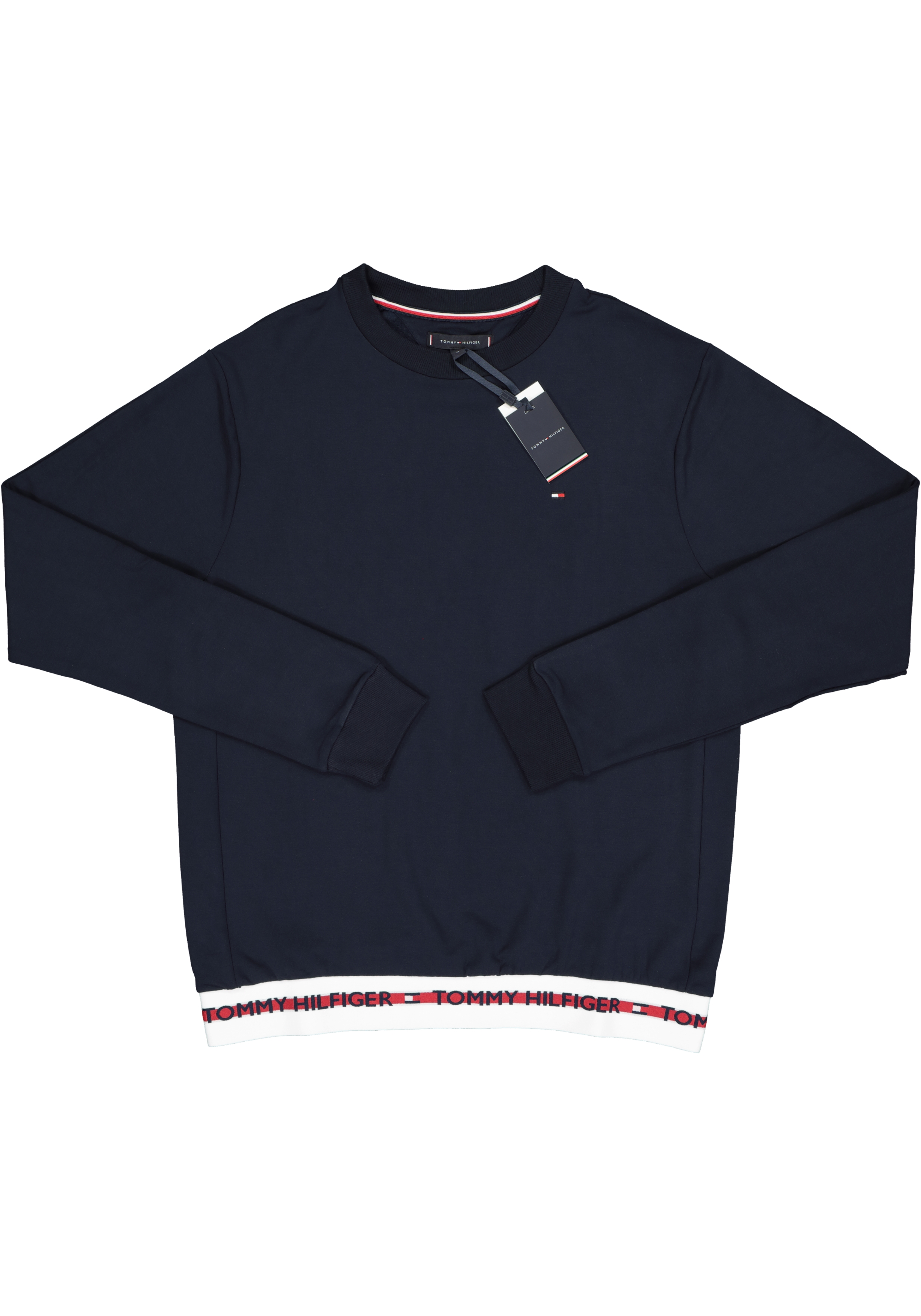 Tommy Hilfiger Nature Tech sweatshirt, heren trui O-hals, middeldik, blauw