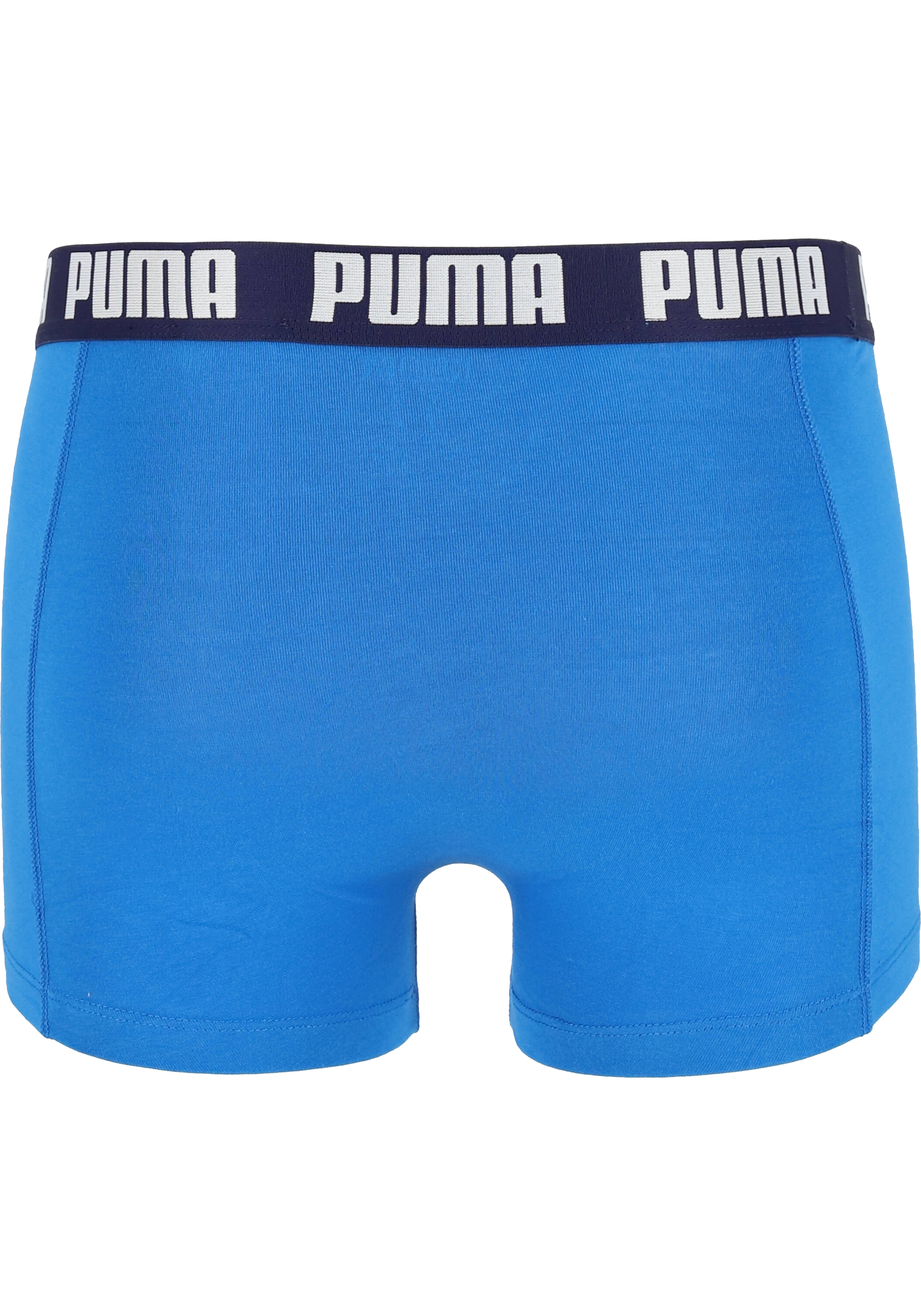 Puma Basic Boxer heren (2-pack), licht- en donkerblauw