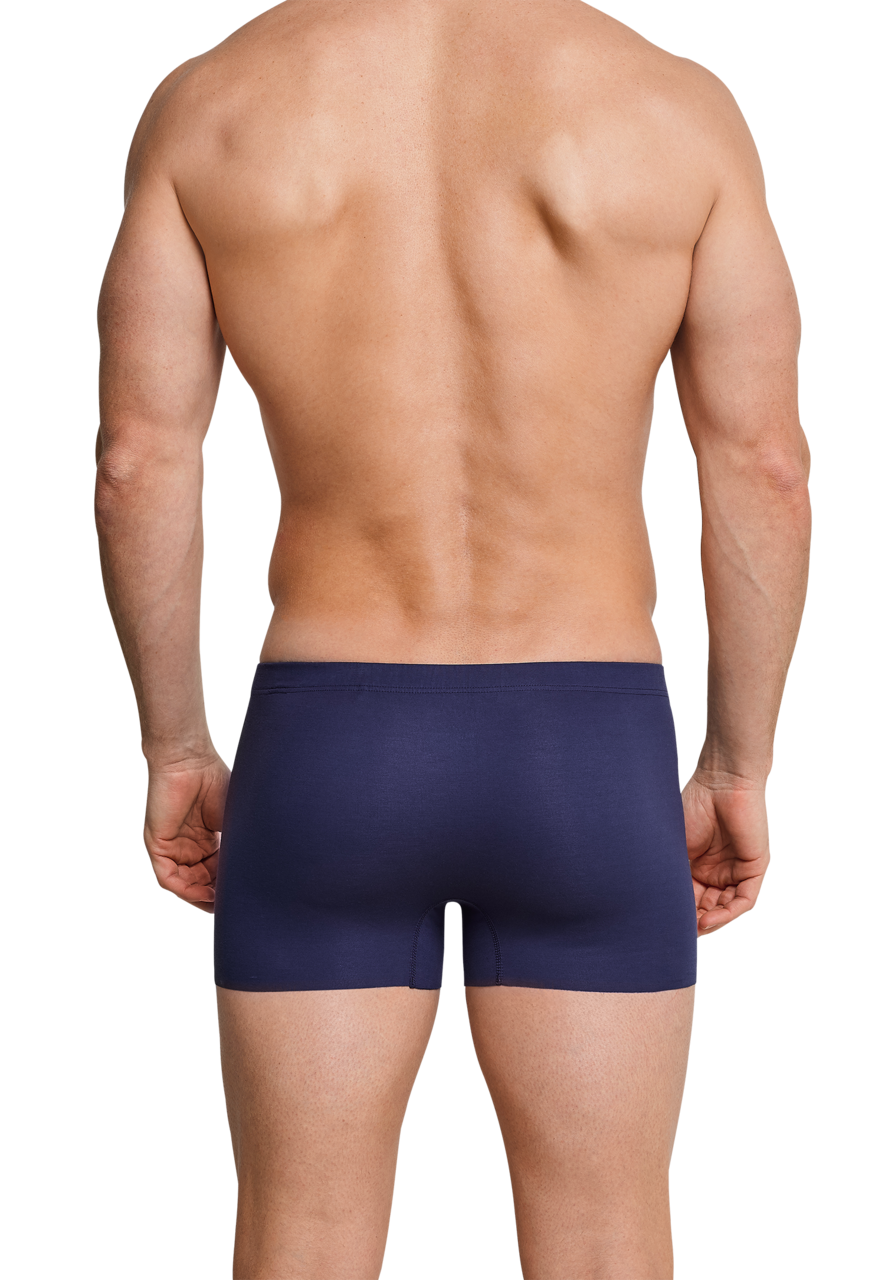 SCHIESSER Laser Cut boxer (1-pack), heren short interlock naadloos blauw