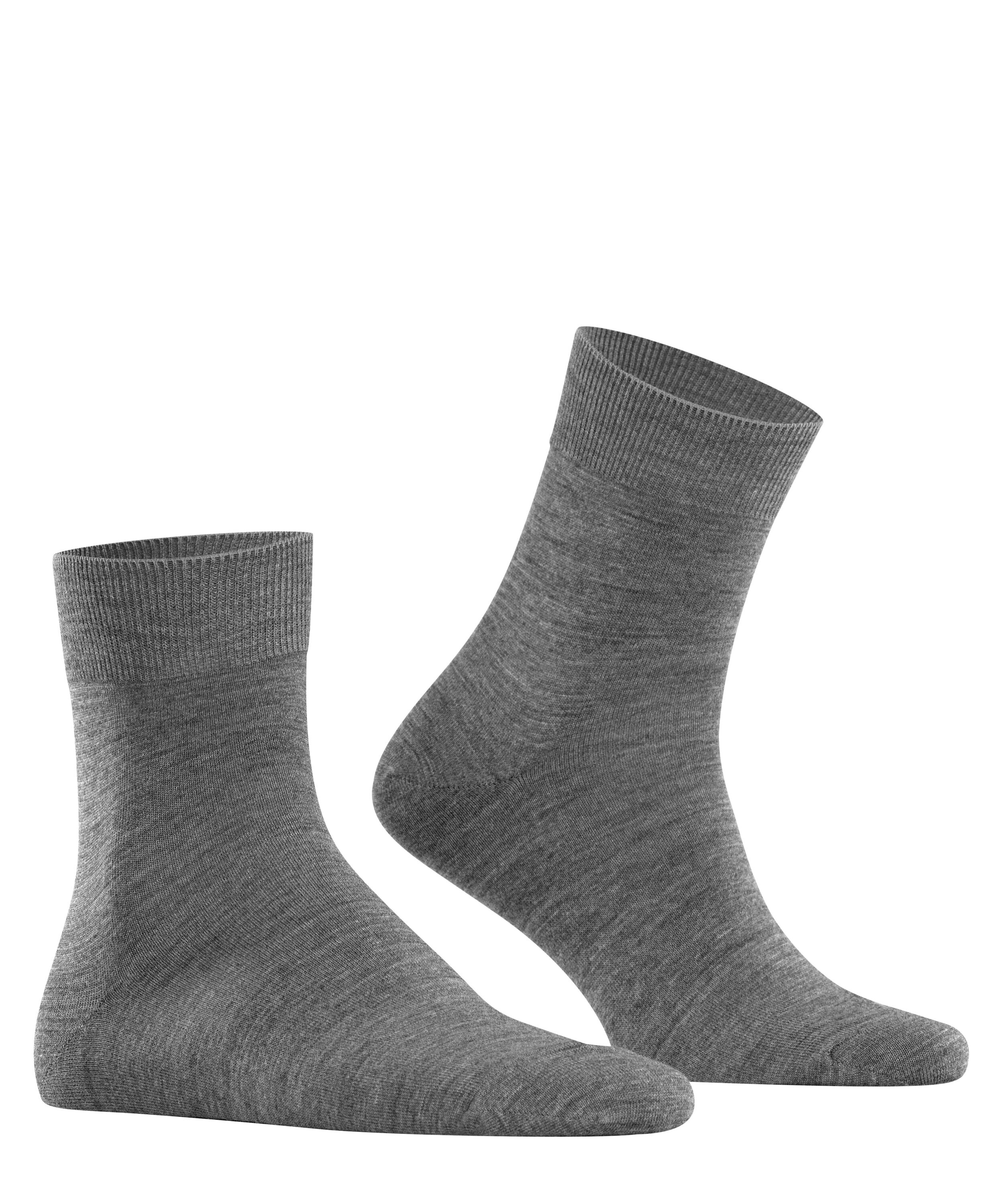 FALKE Airport herensokken (kort model),  grijs (dark grey)