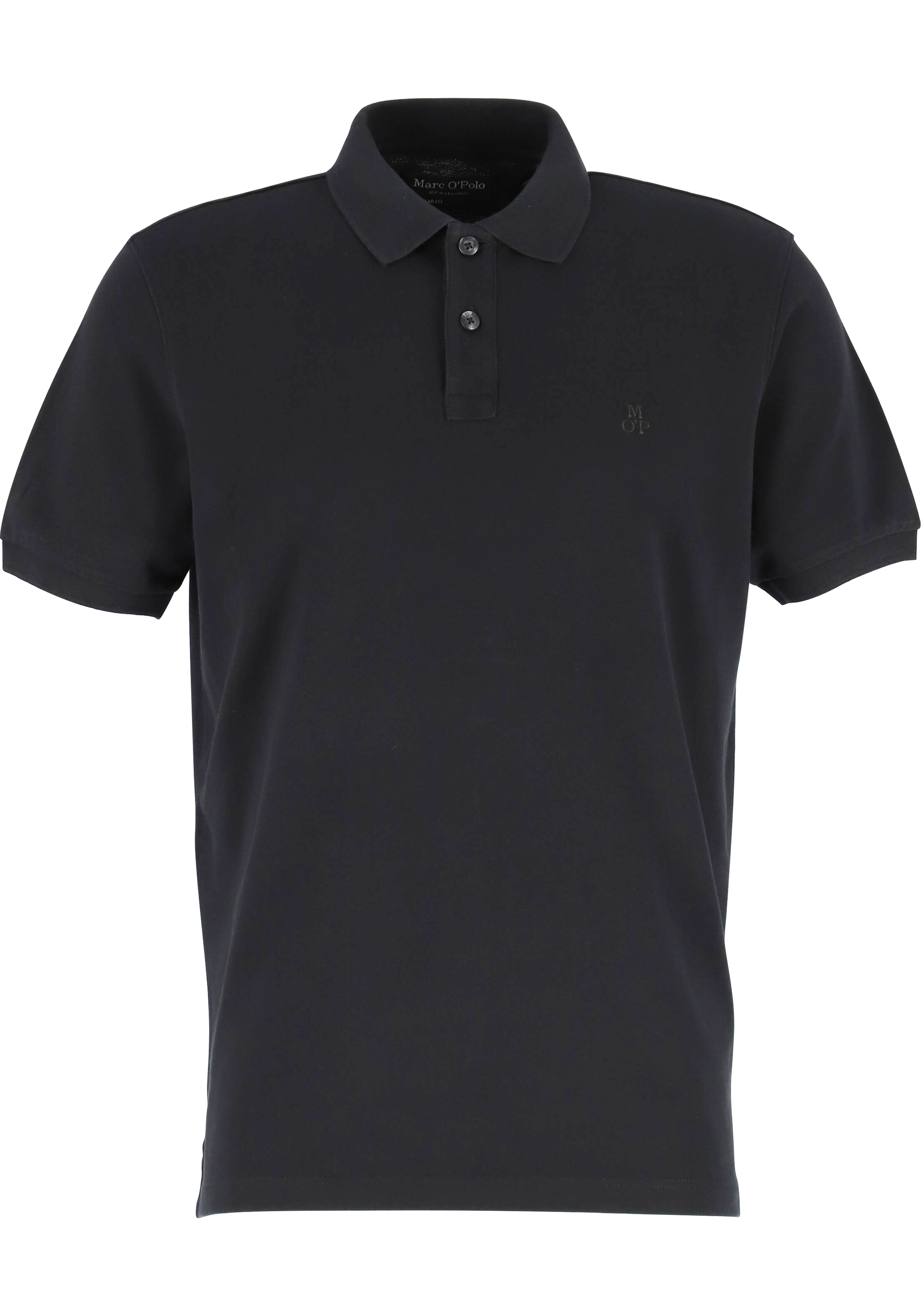 Marc O'Polo regular fit polo, heren poloshirt, zwart