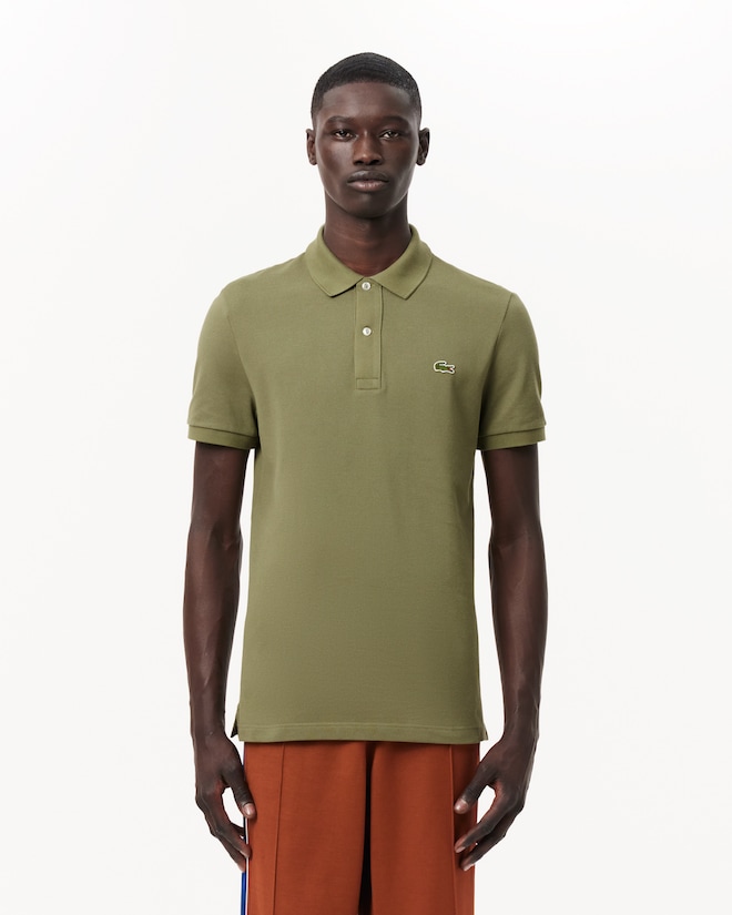 Lacoste Slim Fit polo, kaki groen