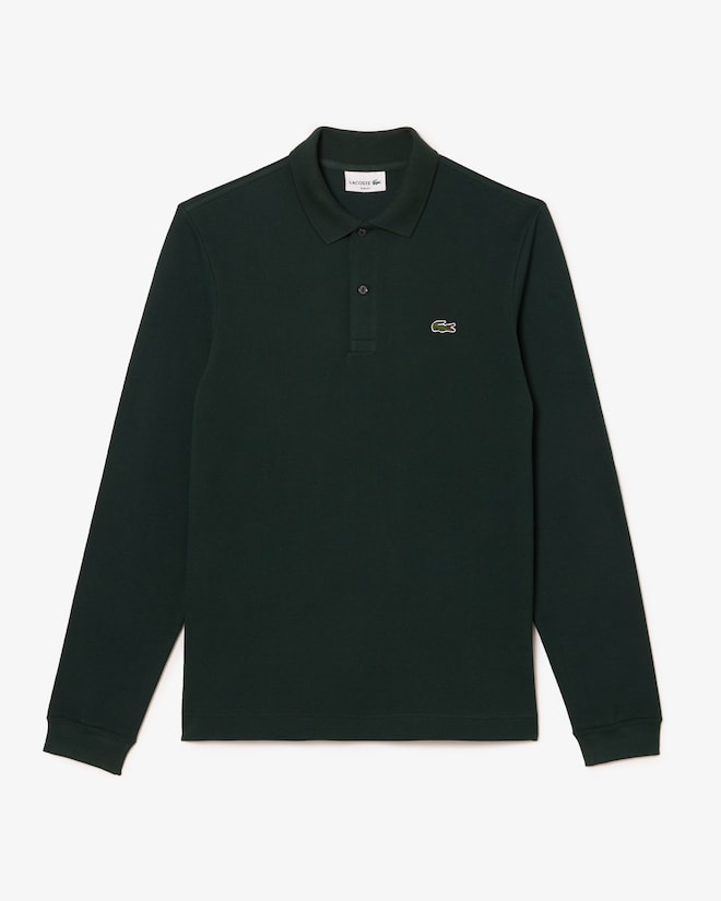 Lacoste Slim Fit polo lange mouw, sinople groen