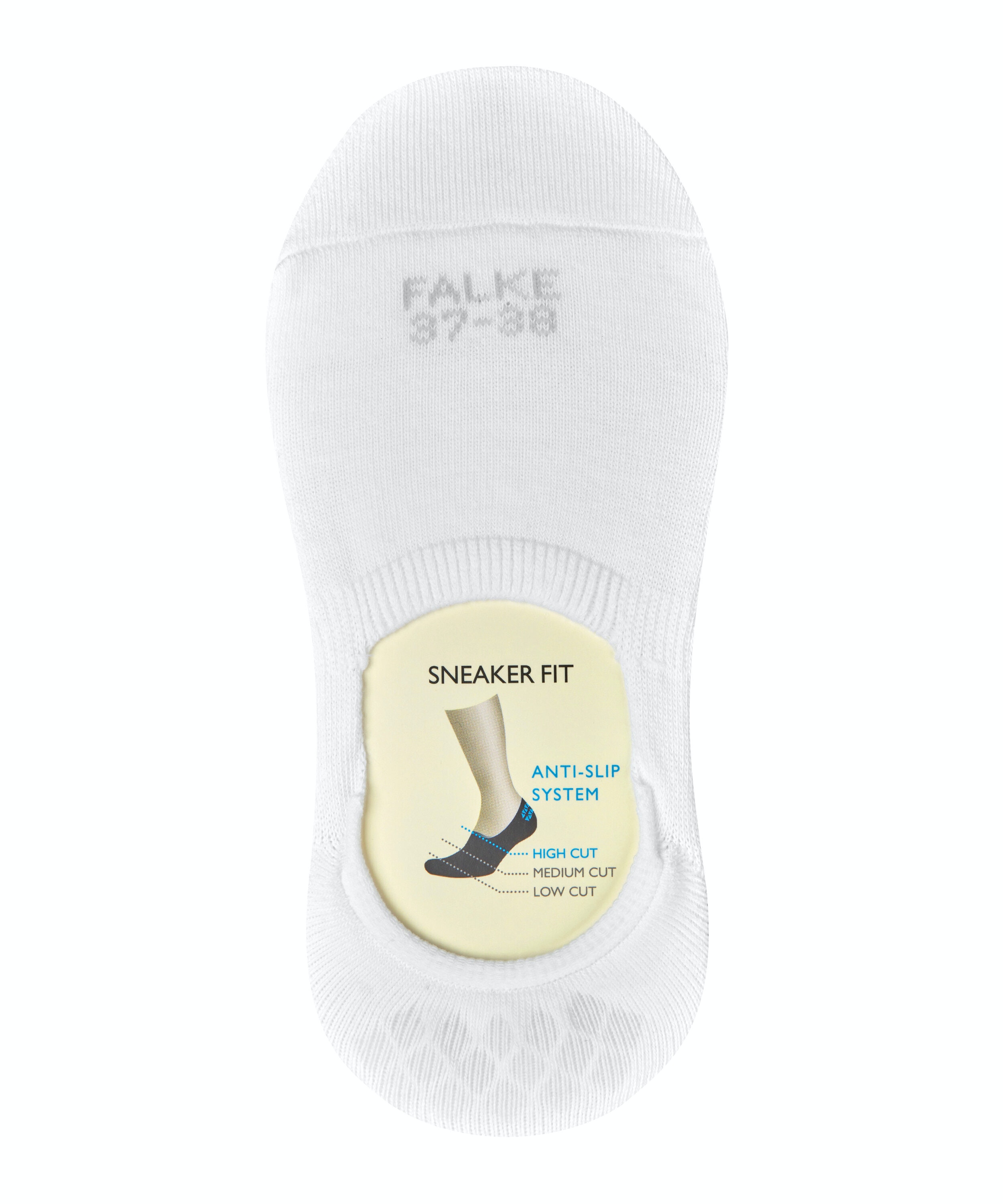 FALKE Step High Cut dames kousenvoetjes, wit (white)