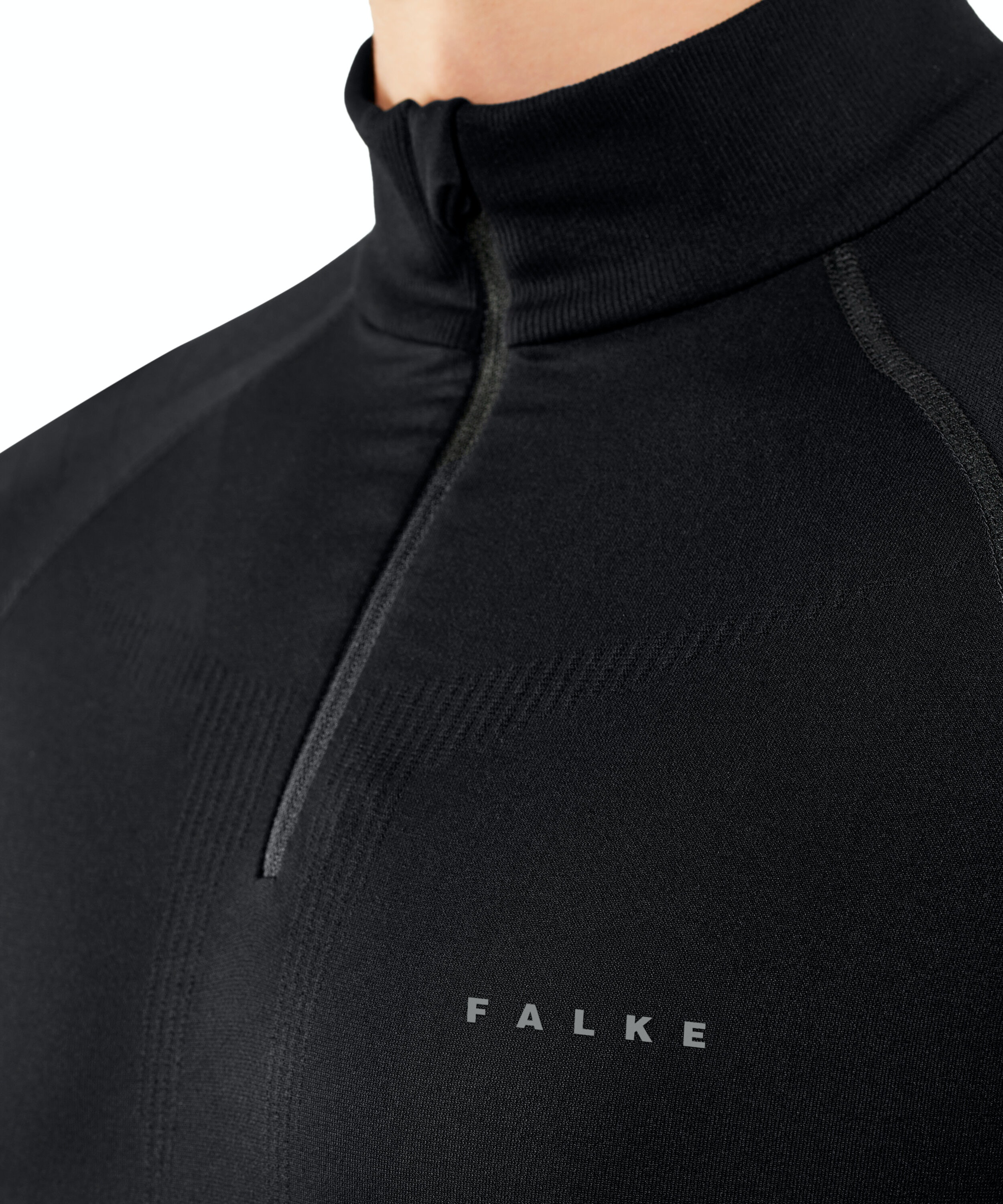 FALKE heren lange mouw shirt Maximum Warm, thermoshirt, zwart (black)