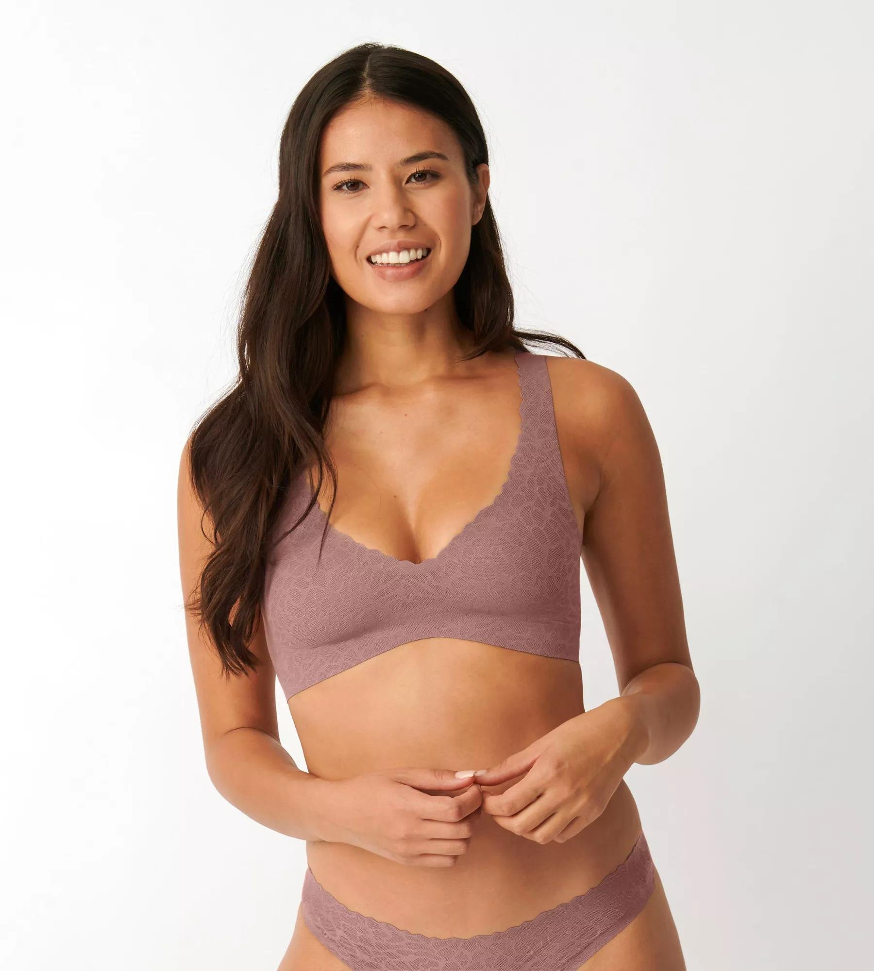 Sloggi Women ZERO Feel Lace 2.0 Bralette, bralette, bruin