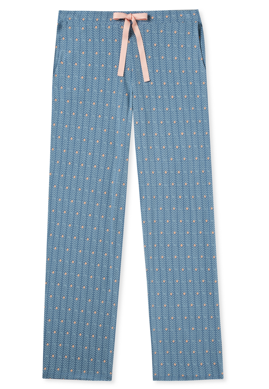 SCHIESSER Mix+Relax loungebroek lang, dames loungebroek lang modal grafische print multicolour