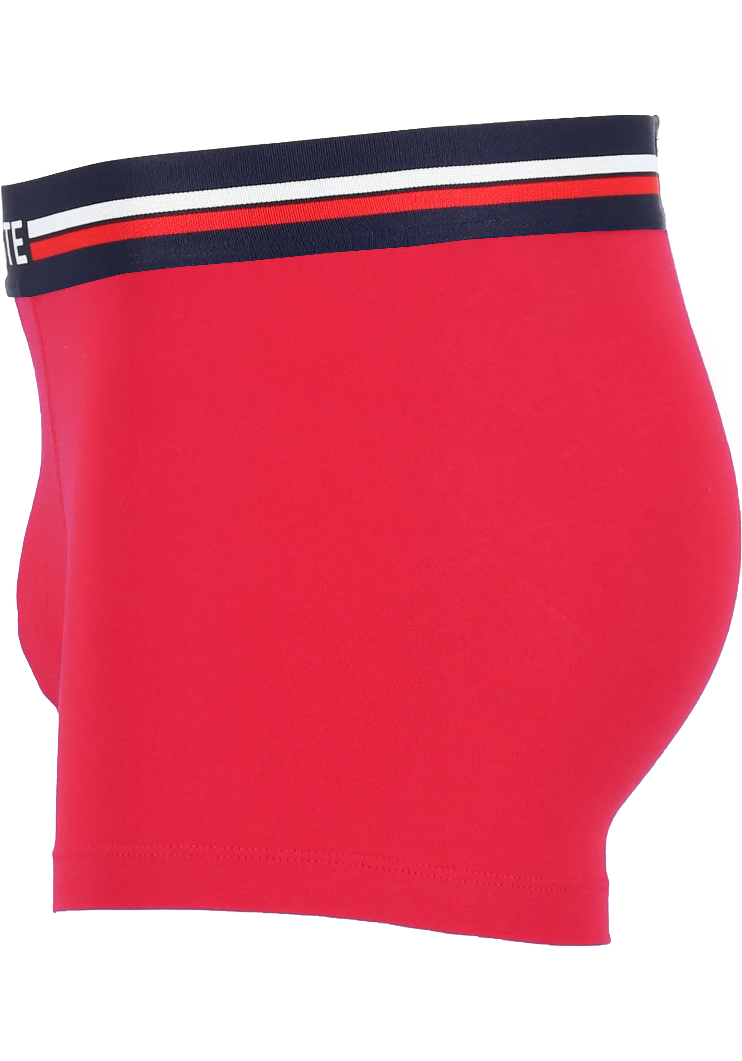 Lacoste Boxer Trunks (3-pack), heren boxers kort, rood, grijs en blauw