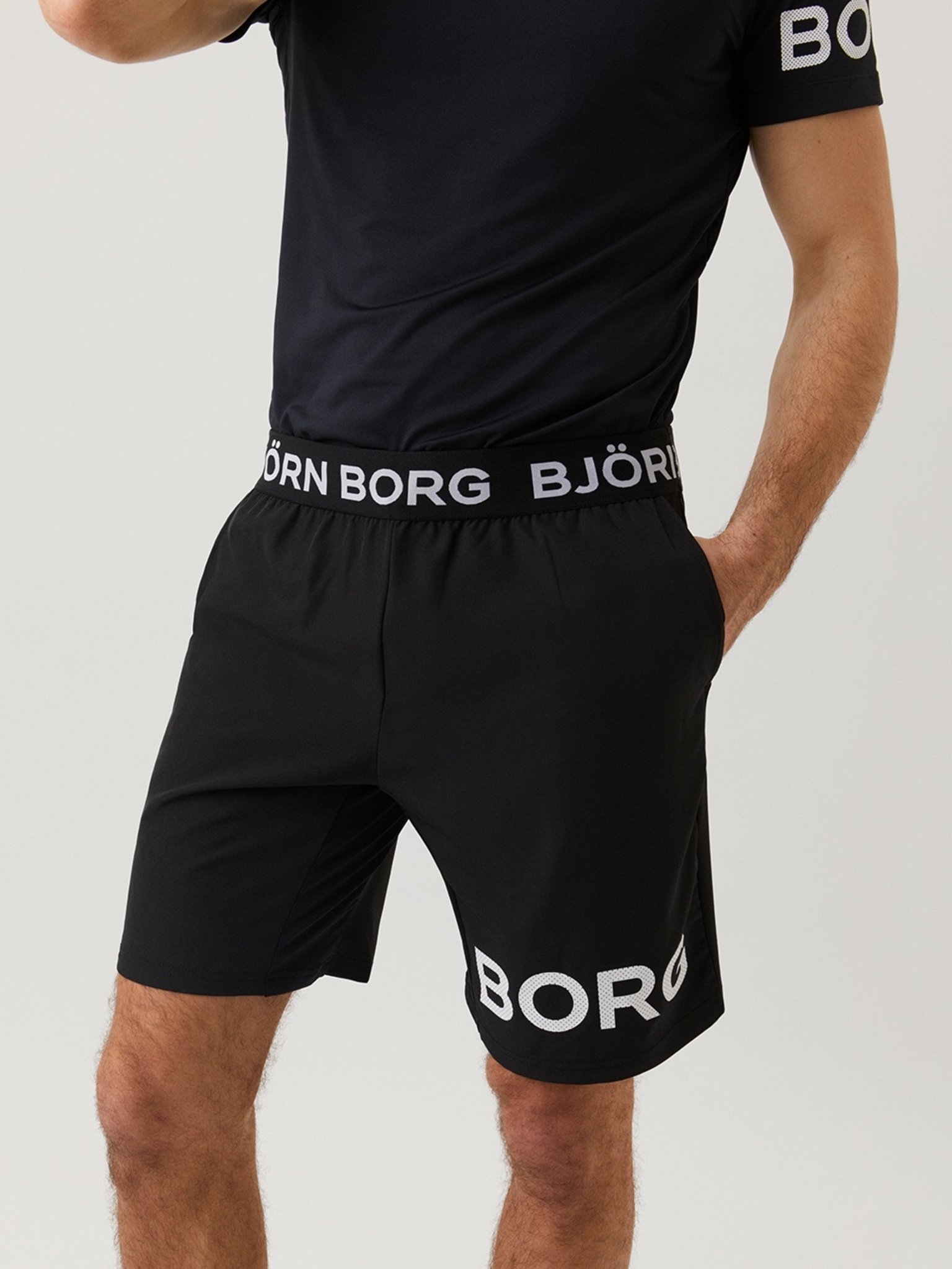 Bjorn Borg Shorts, heren broek kort, zwart