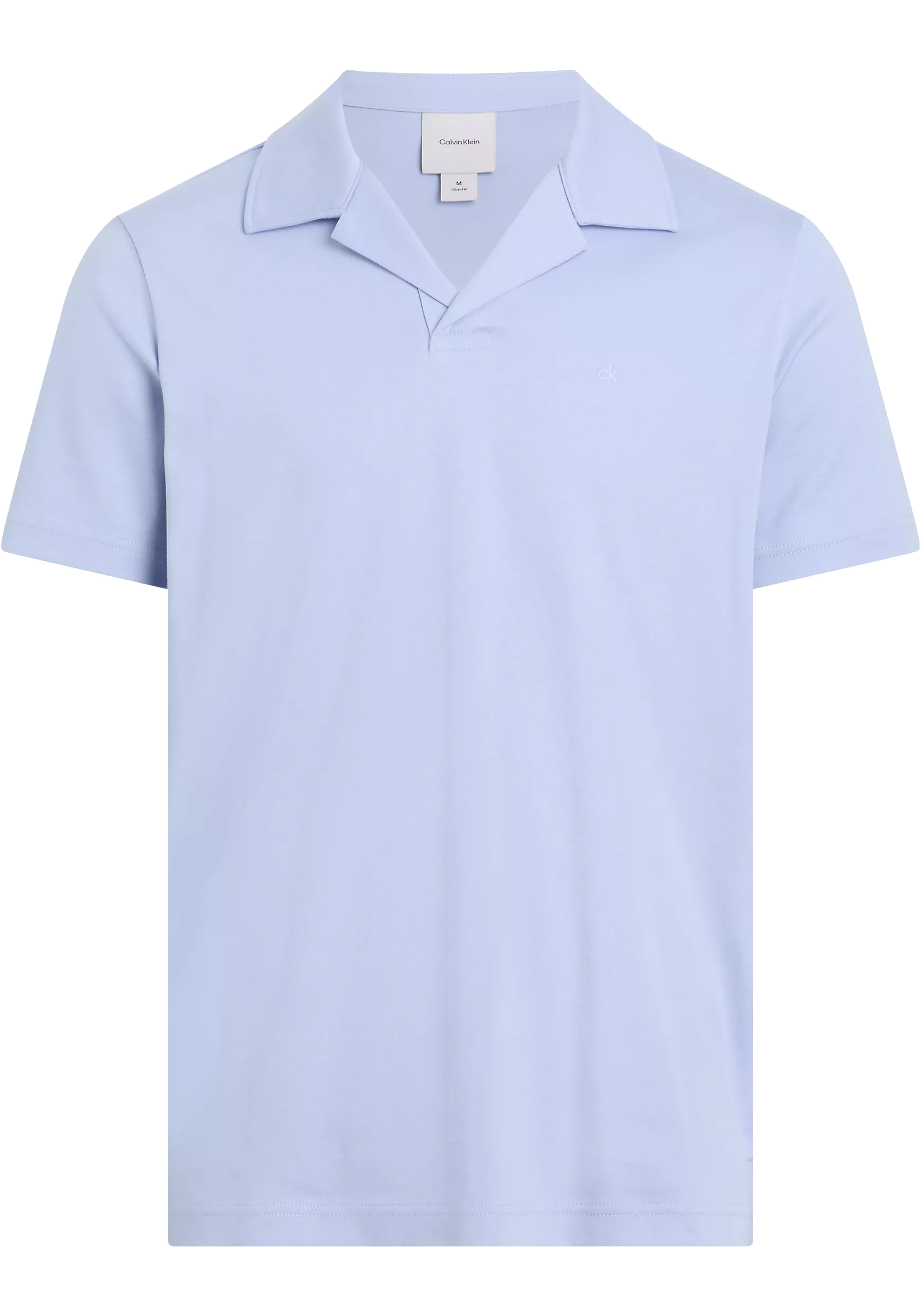 Calvin Klein Liquid Touch Slim Polo, heren poloshirt, blauw