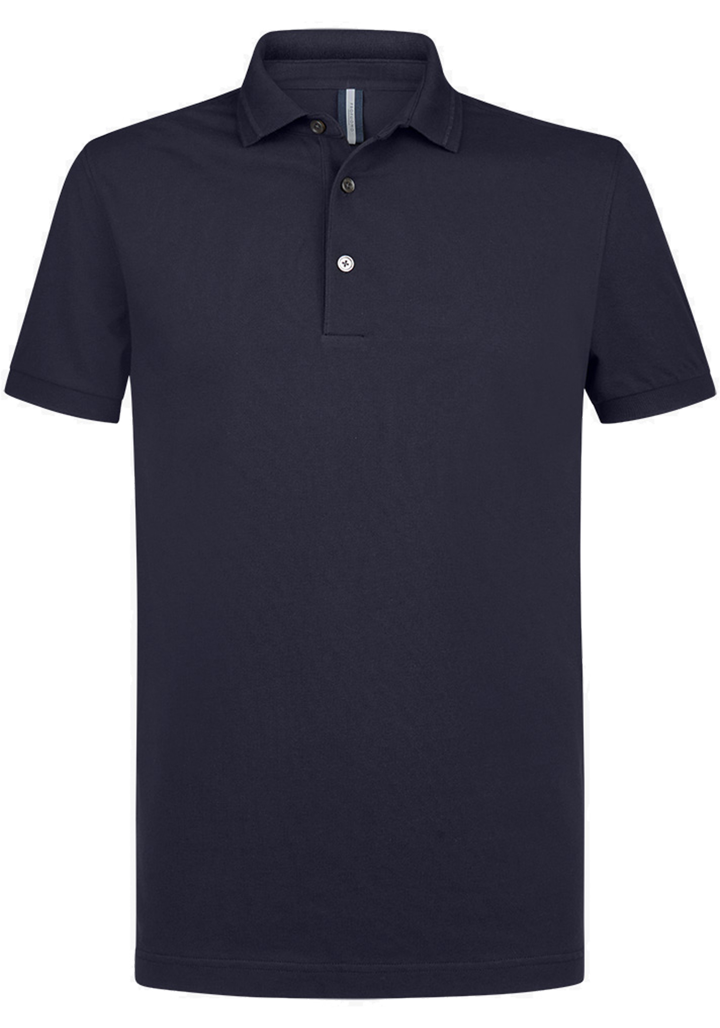 Profuomo slim fit heren polo, navy blauw