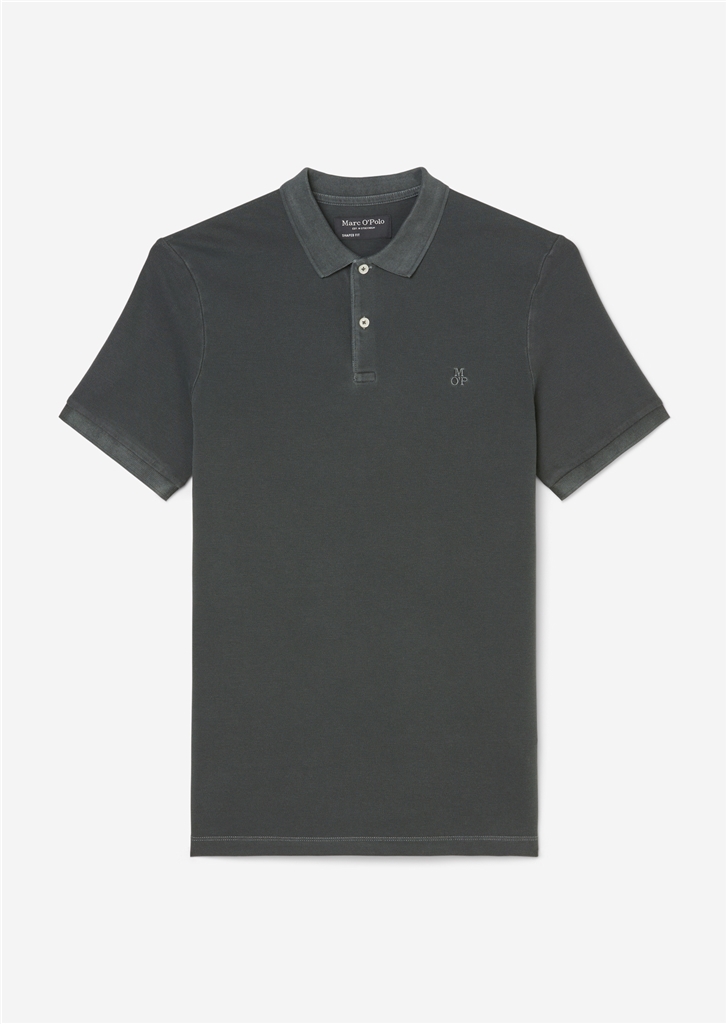 Marc O'Polo shaped fit polo, heren poloshirt, zwart