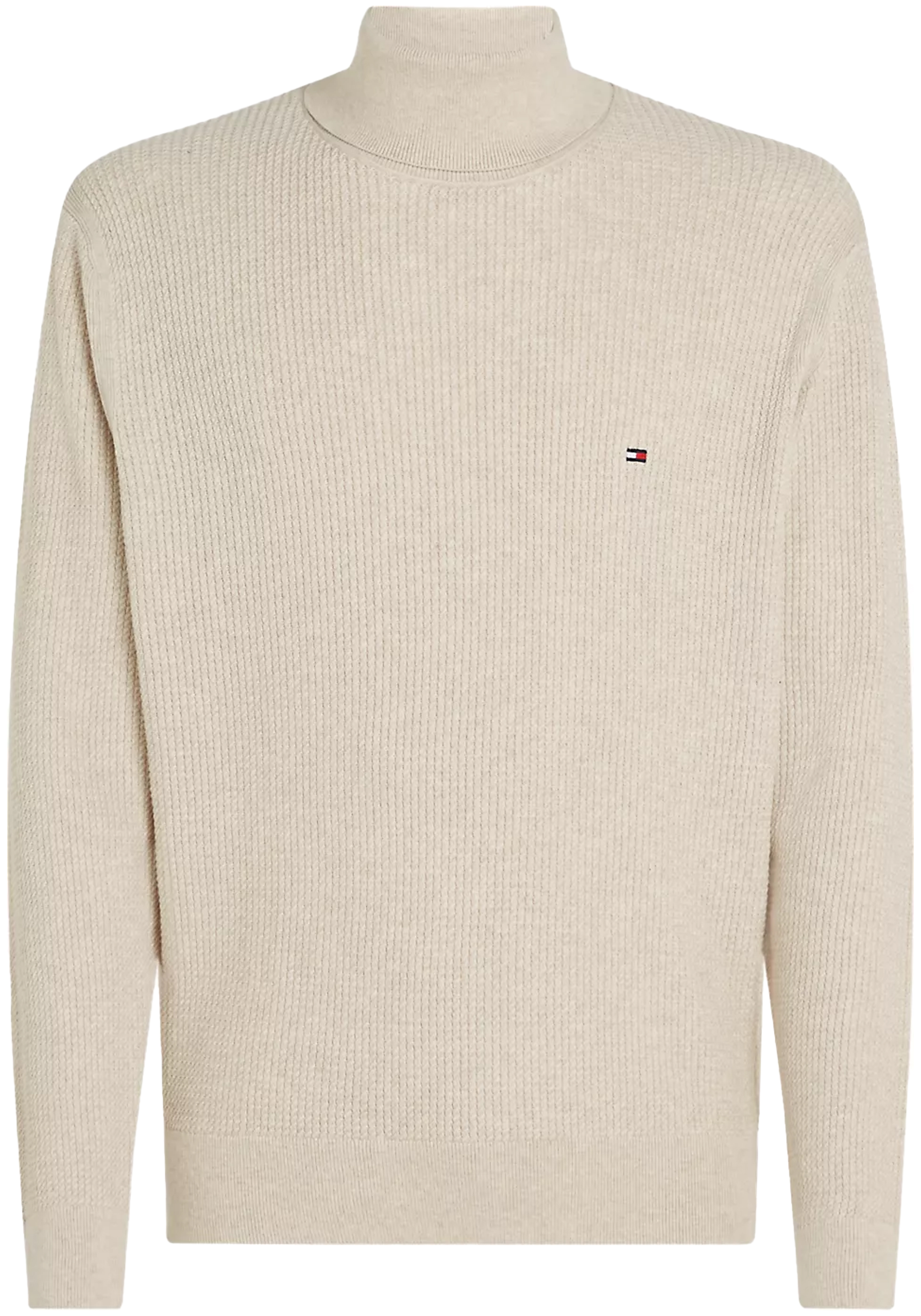 Tommy Hilfiger heren coltrui katoen, beige