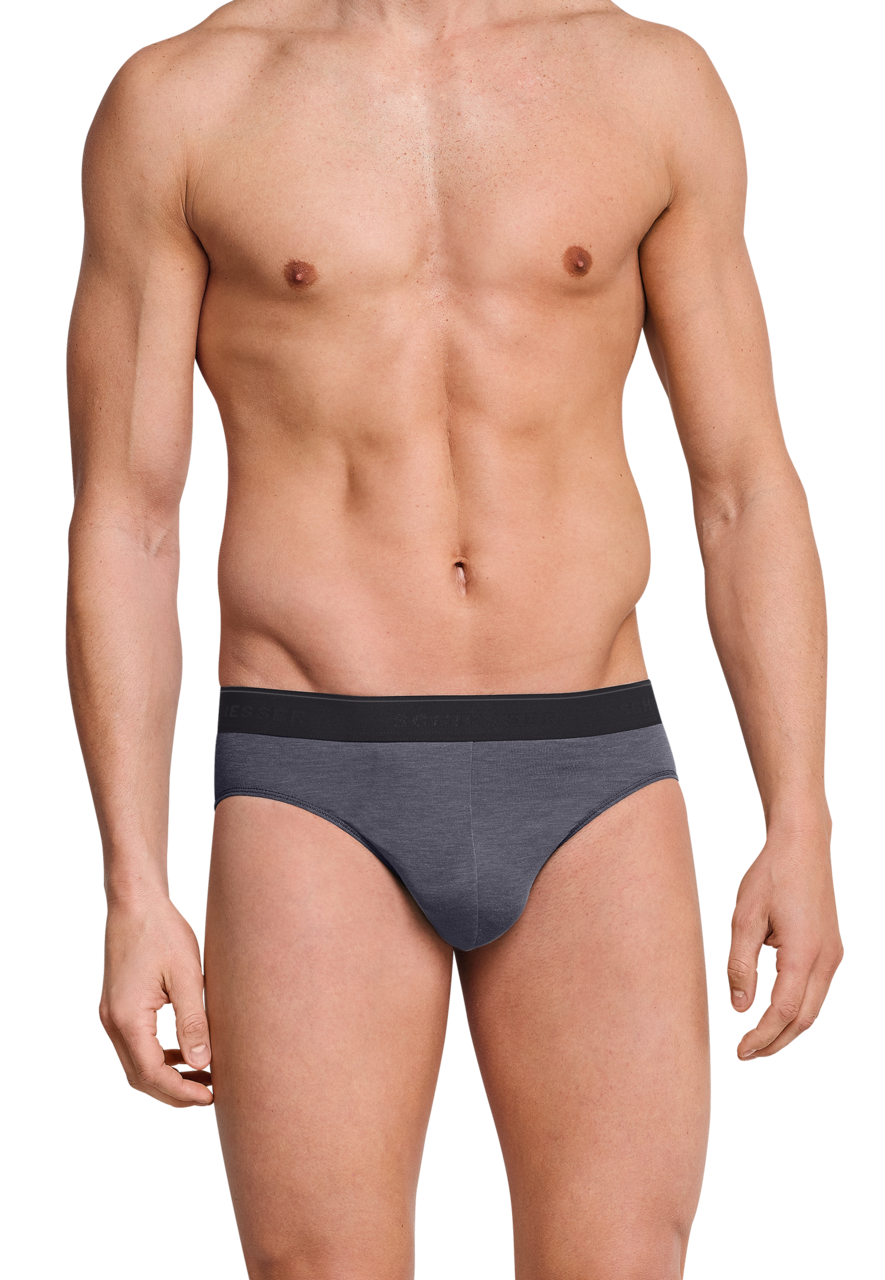 SCHIESSER Personal Fit slip (1-pack), heren rioslip grijs