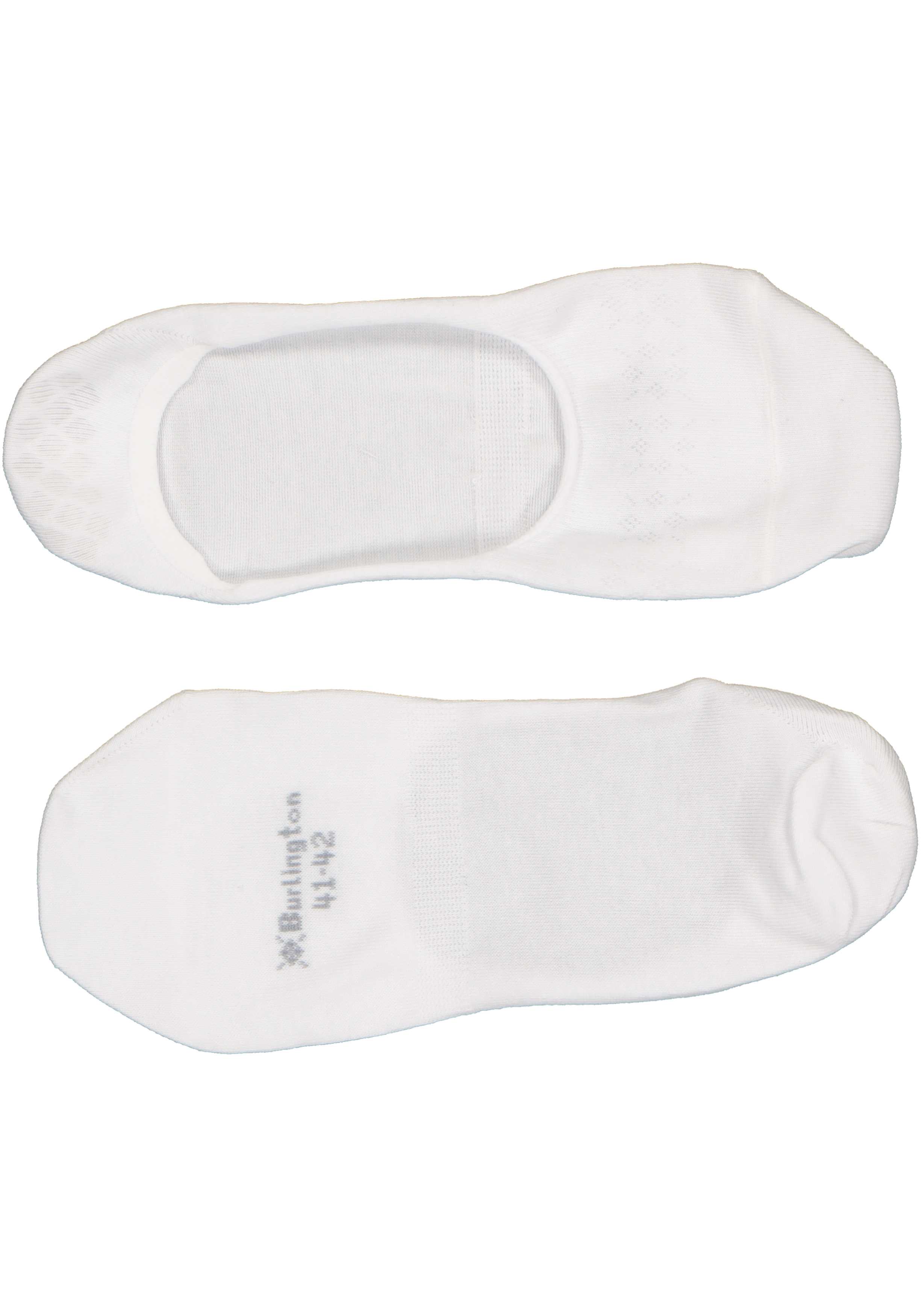 Burlington Everyday dames invisible sokken (2-pack), katoen, wit