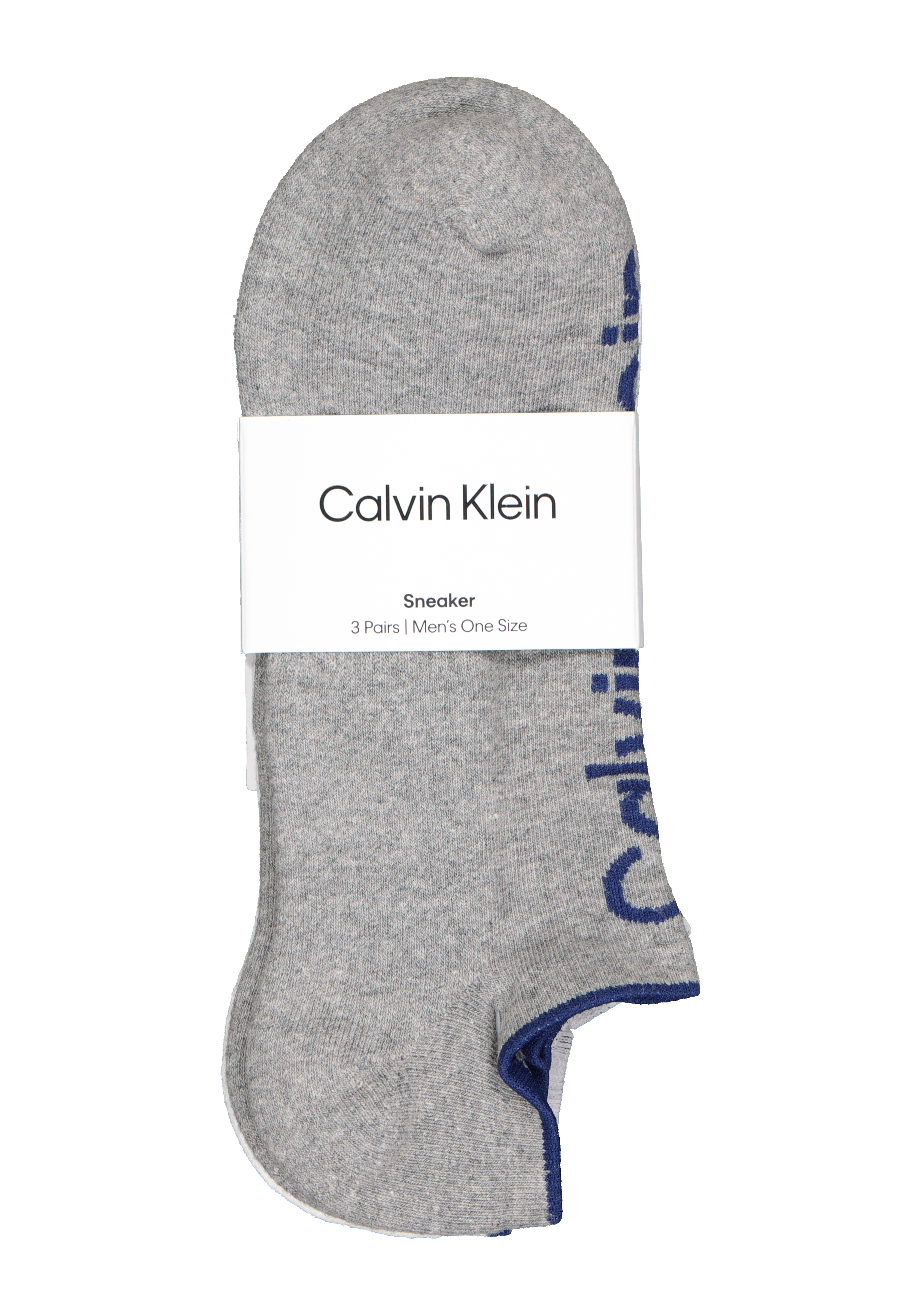 Calvin Klein herensokken Grant (3-pack), onzichtbare lage sportsokken, zwart, wit en grijs