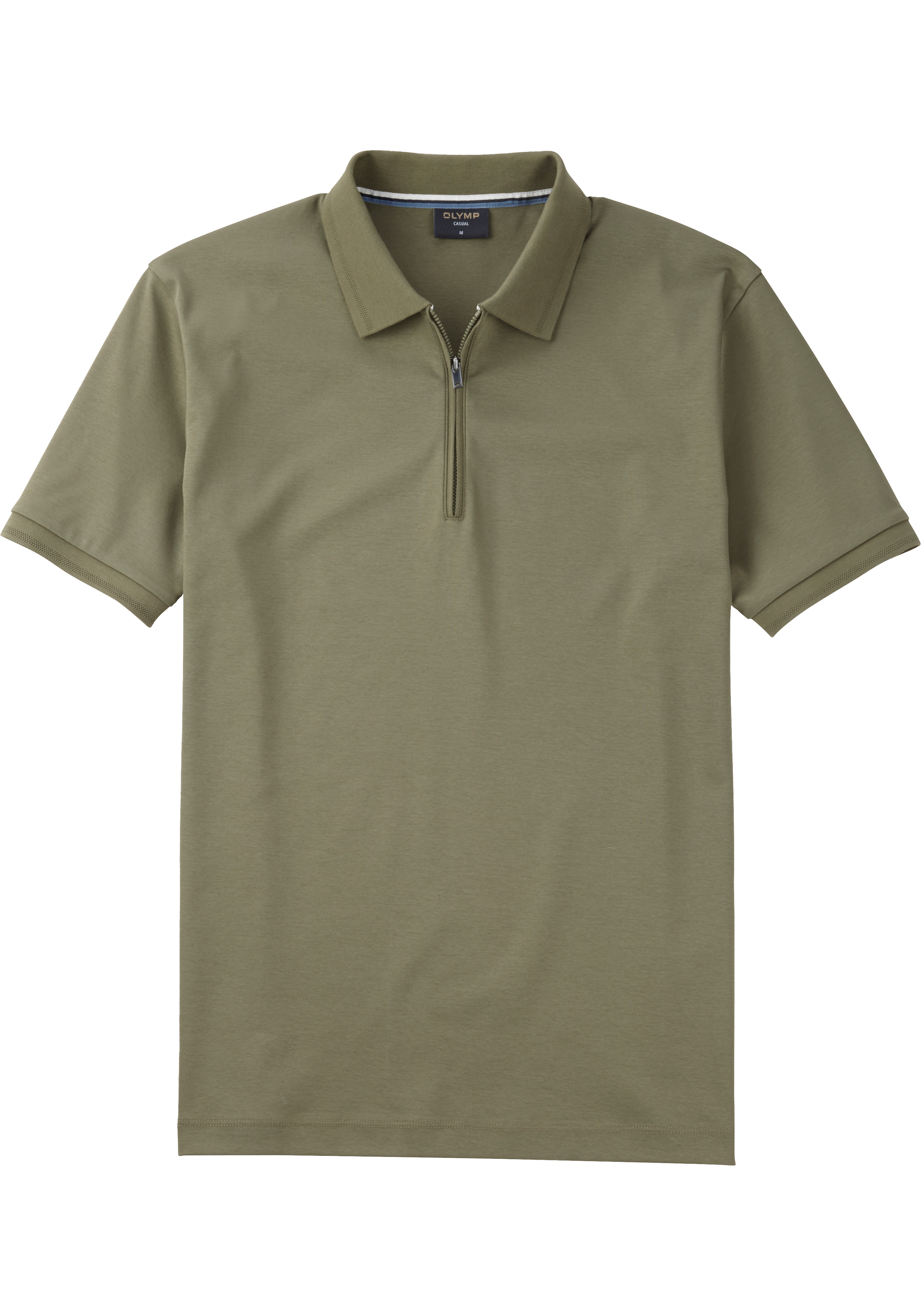 OLYMP Polo Casual, modern fit polo, olijfgroen