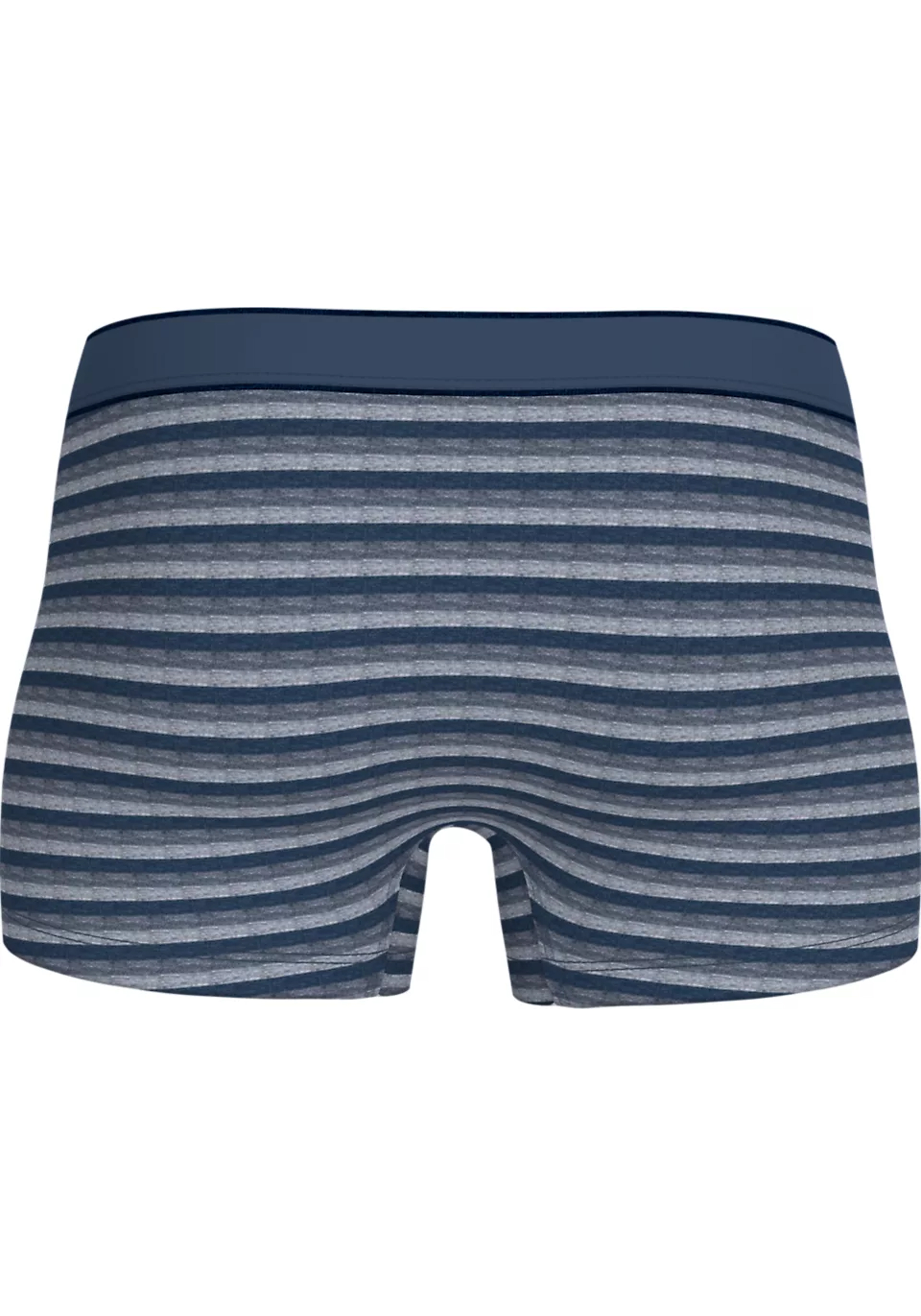 Tommy Hilfiger trunk (3-pack), heren boxers normale lengte, gestreept en blauw