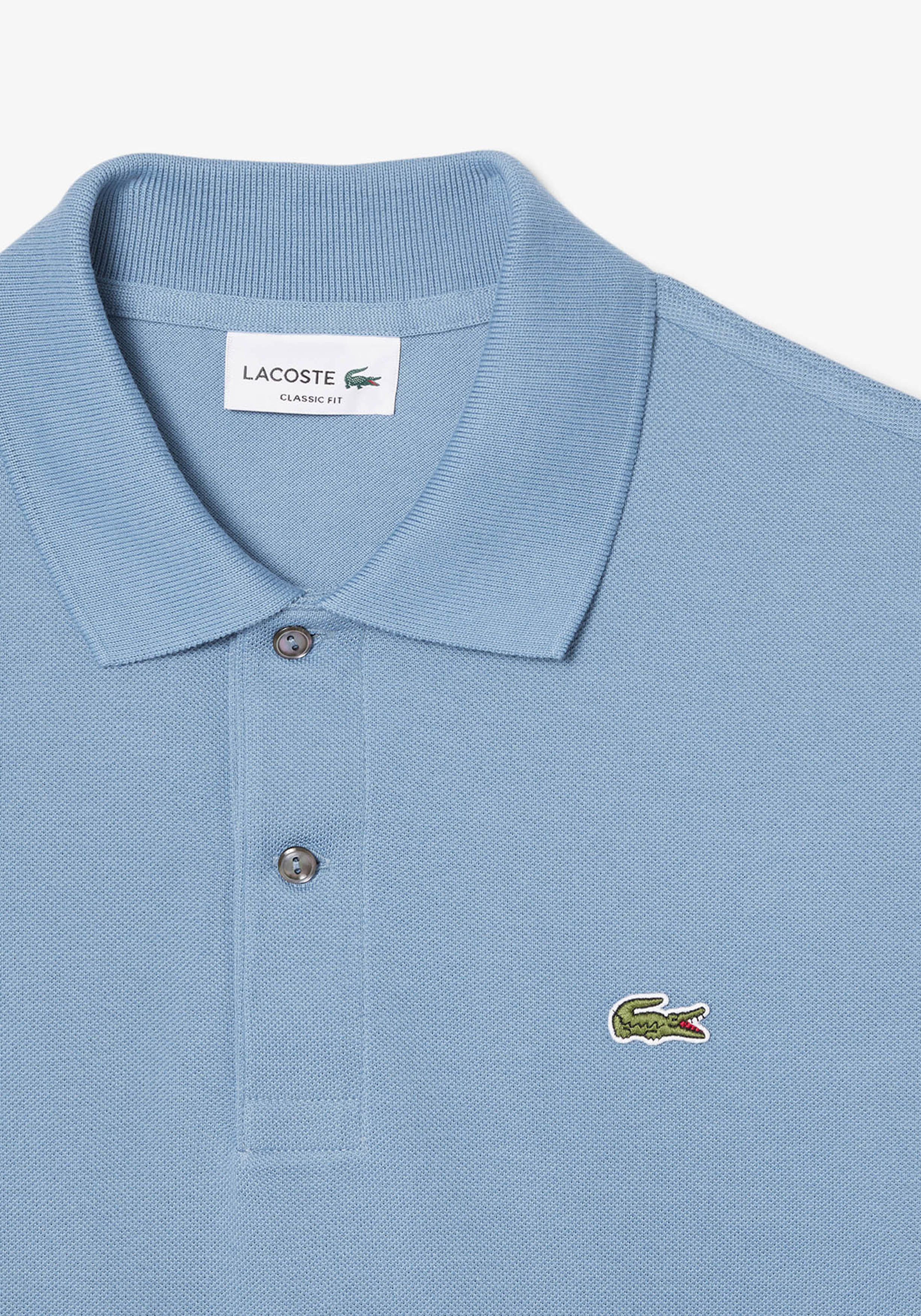 Lacoste Classic Fit polo, leisteen blauw grijs