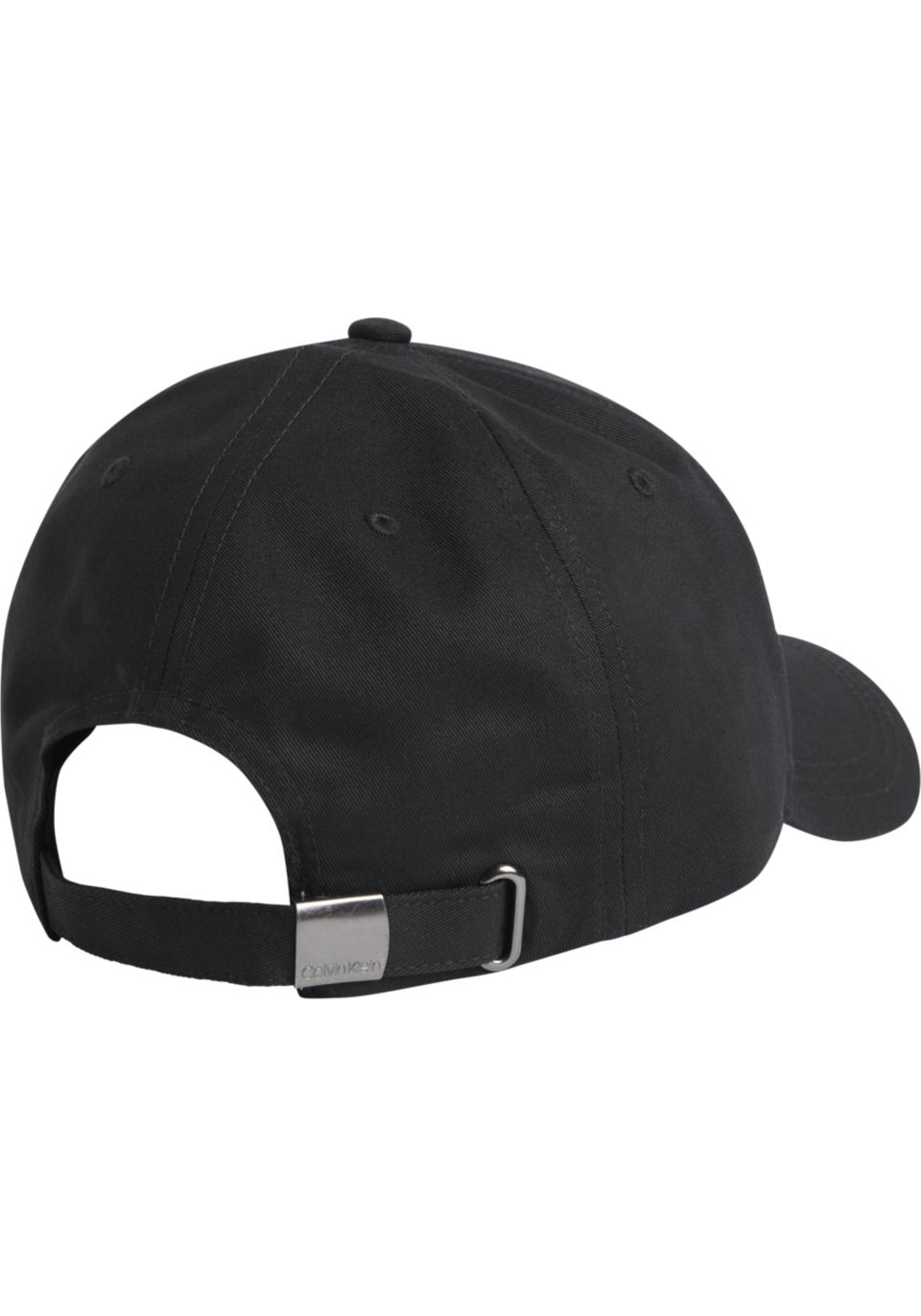 Calvin Klein pet, CK bombed metal baseball cap, zwart