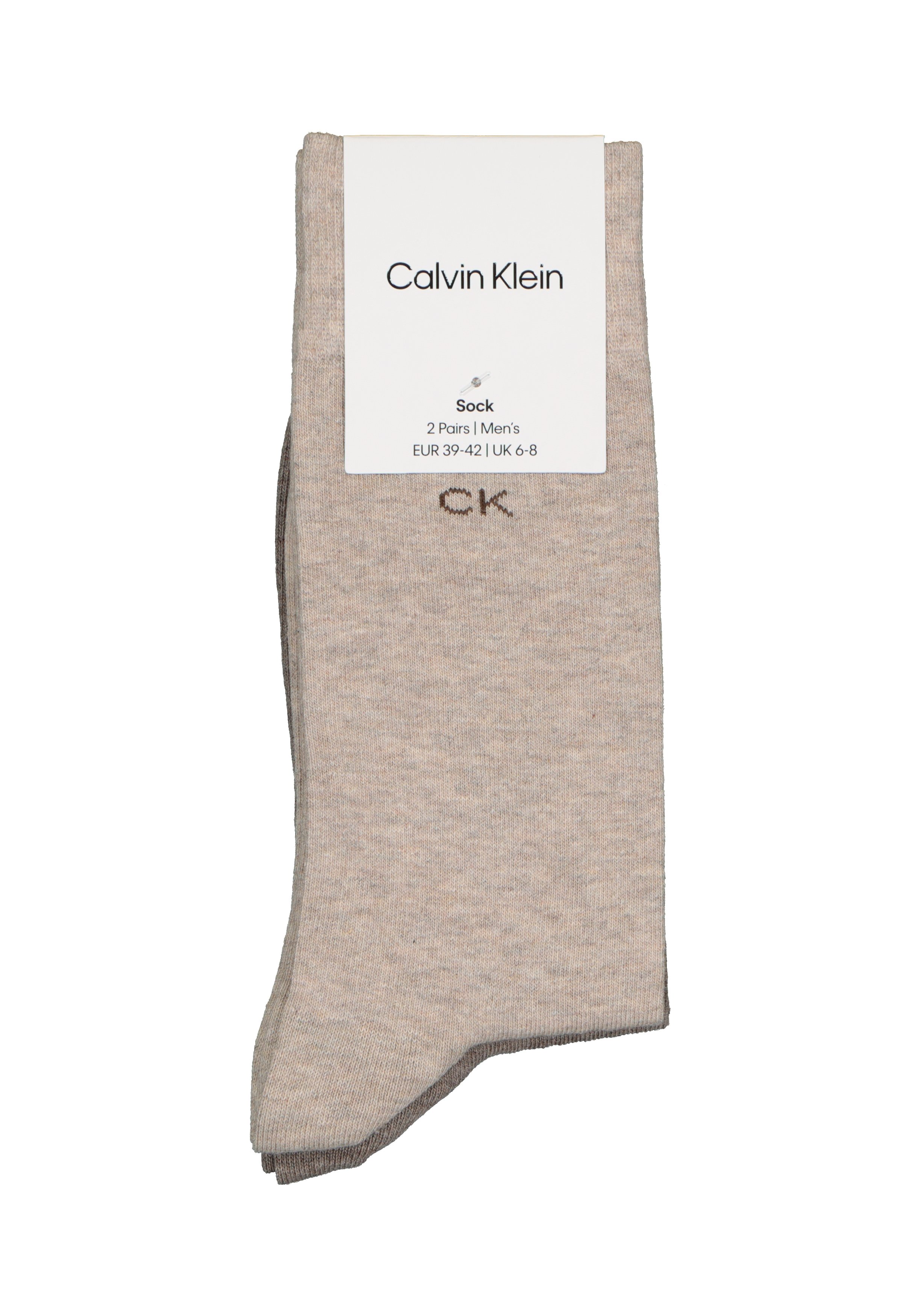 Calvin Klein herensokken Carter (2-pack), beige en bruin