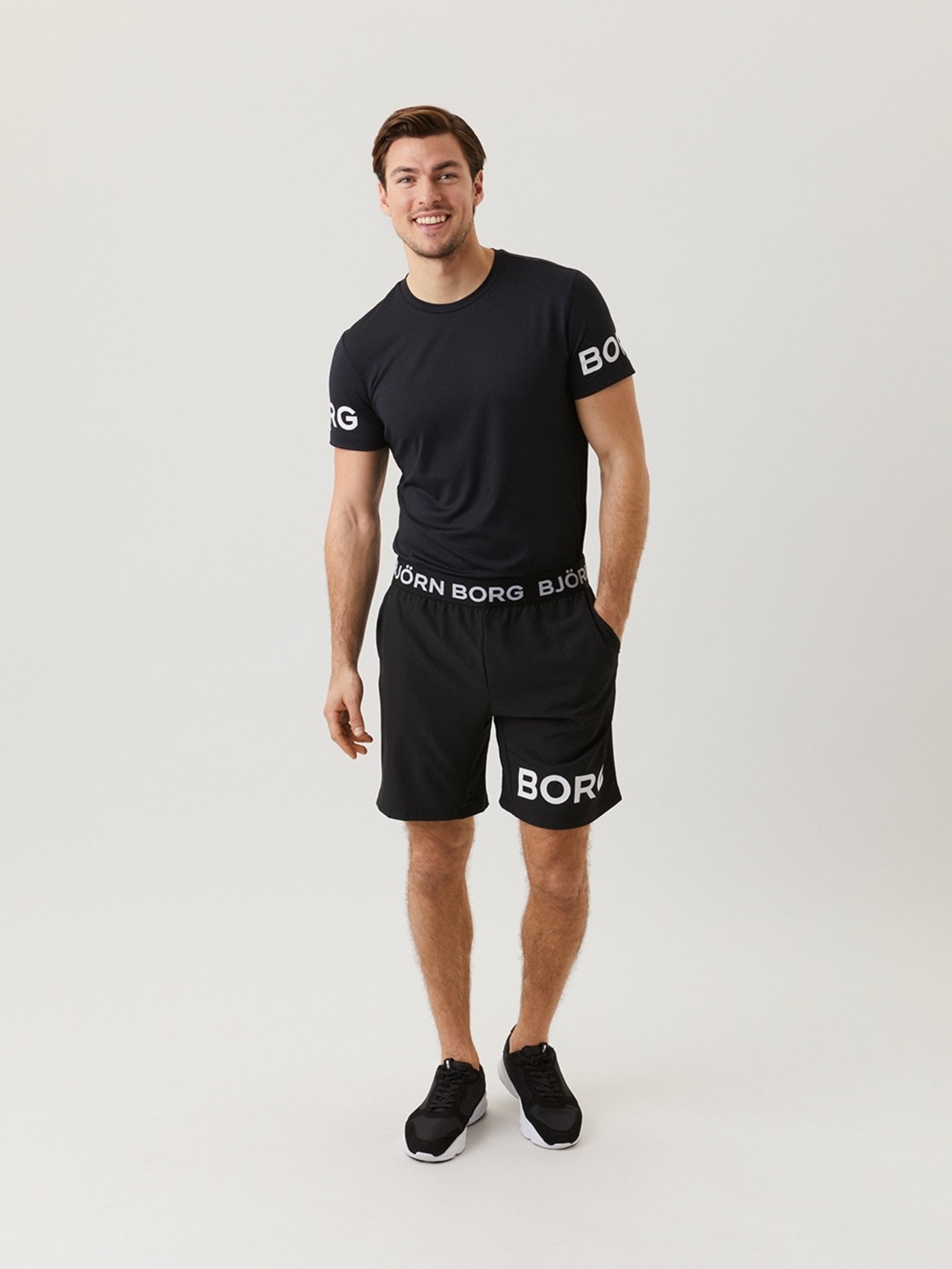 Bjorn Borg Shorts, heren broek kort, zwart