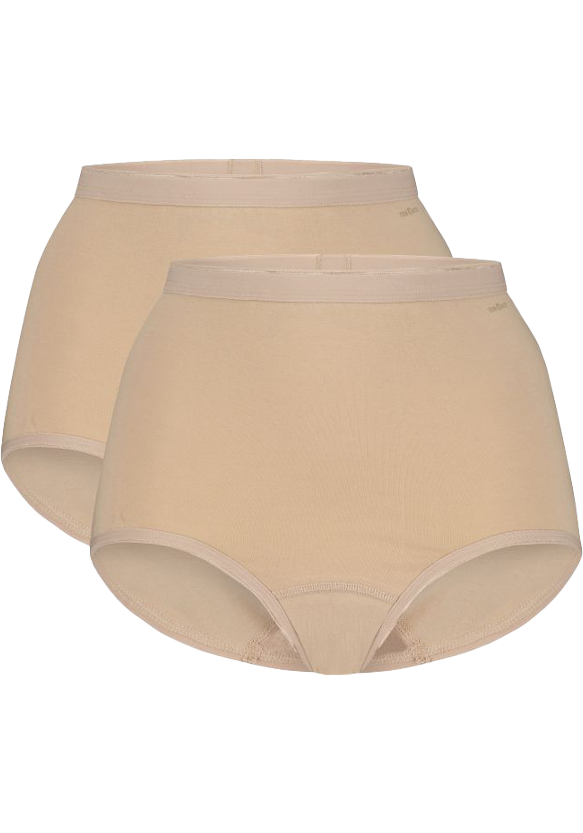 TEN CATE Basics women high waist (2-pack), dames High waist hoge taille, beige