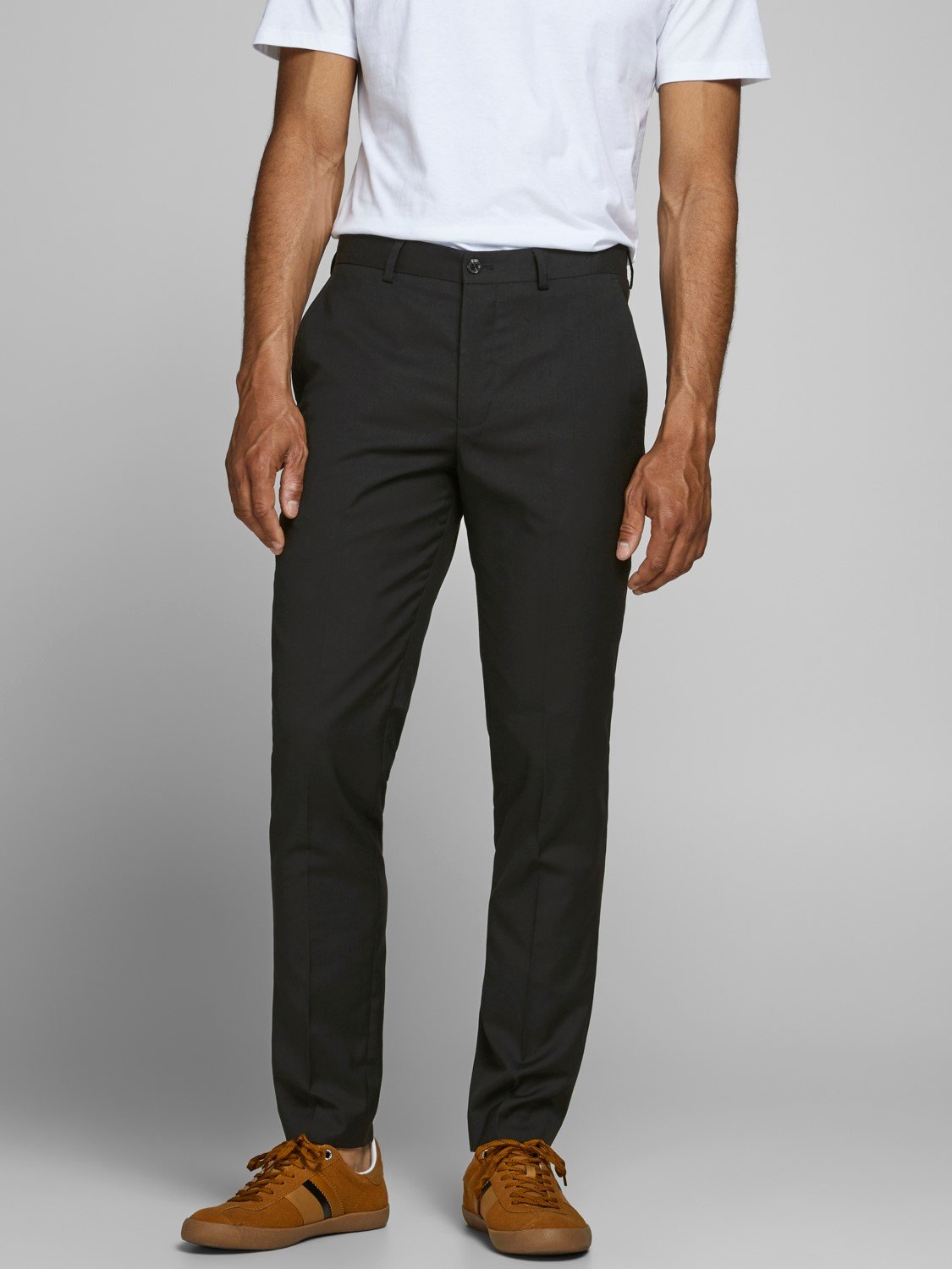 JACK & JONES Franco Trouser slim fit, heren pantalon, zwart