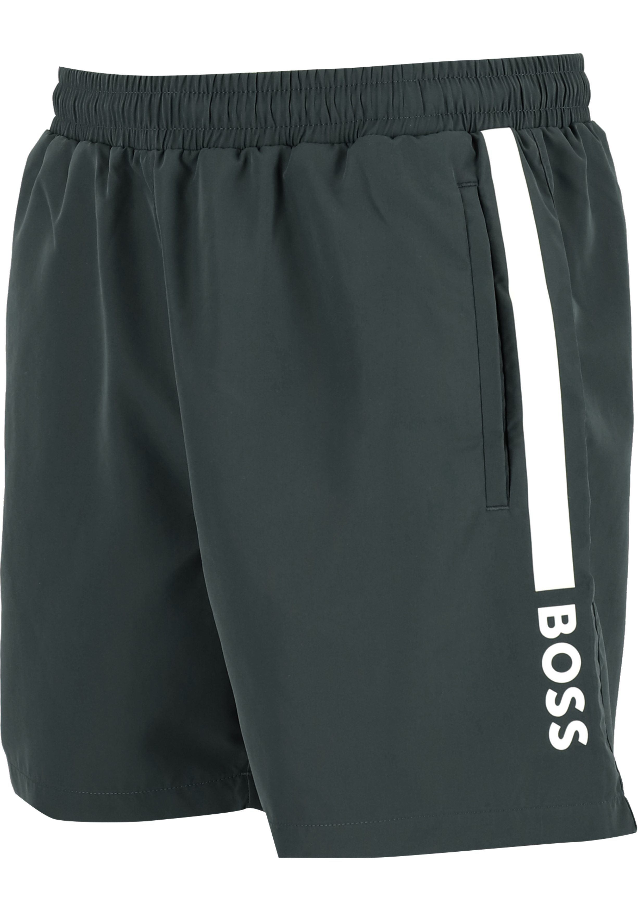 HUGO BOSS Dolphin swim shorts, heren zwembroek, donkergrijs