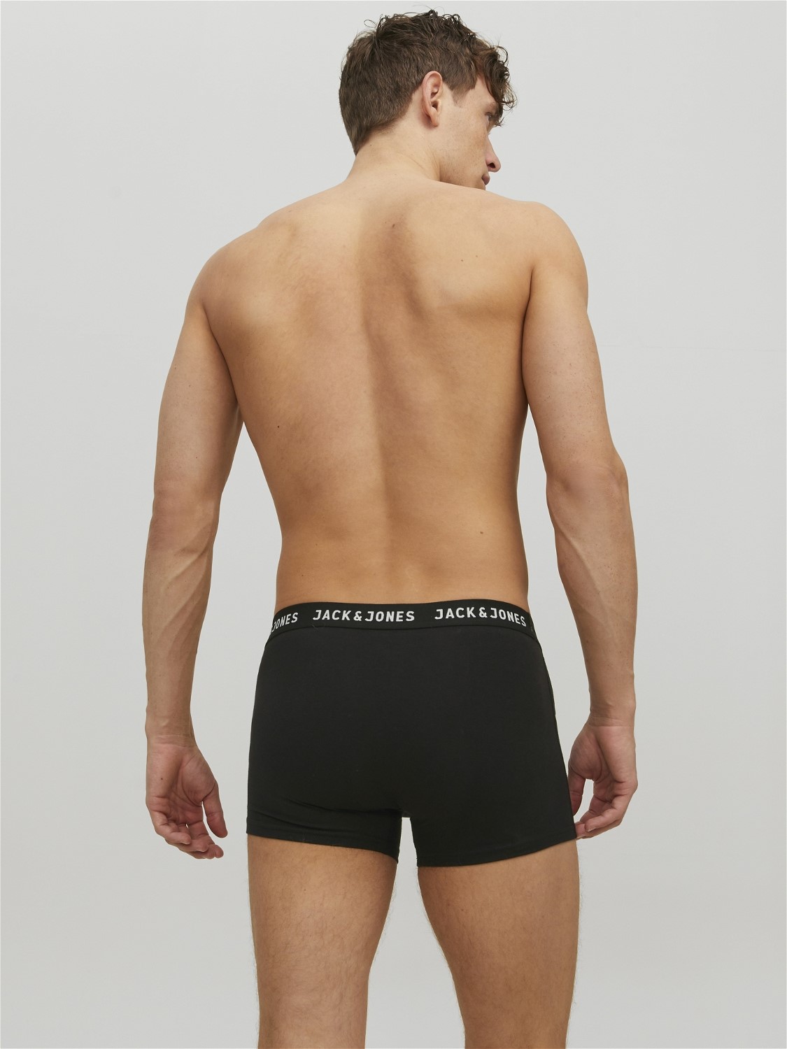 JACK & JONES Jacjon trunks (2-pack), heren boxers normale lengte, zwart