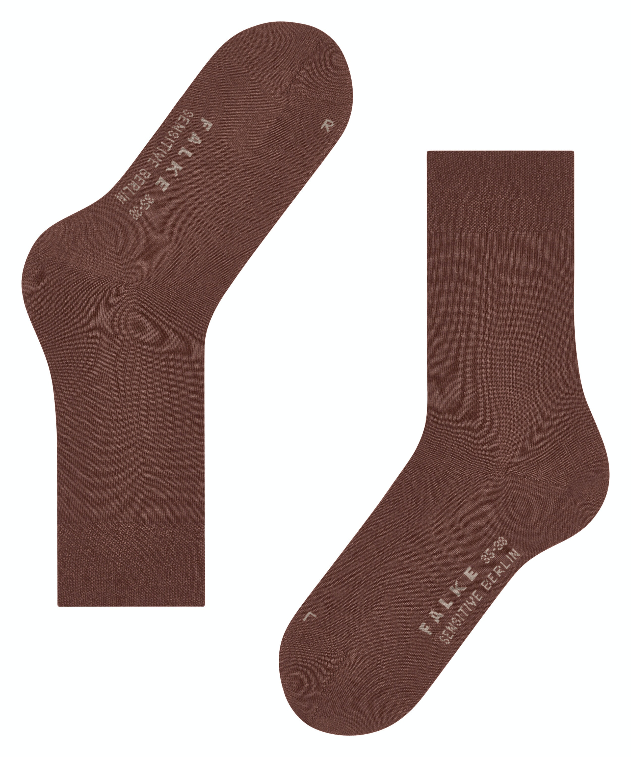 FALKE Sensitive Berlin damessokken, cognac bruin (brandy)