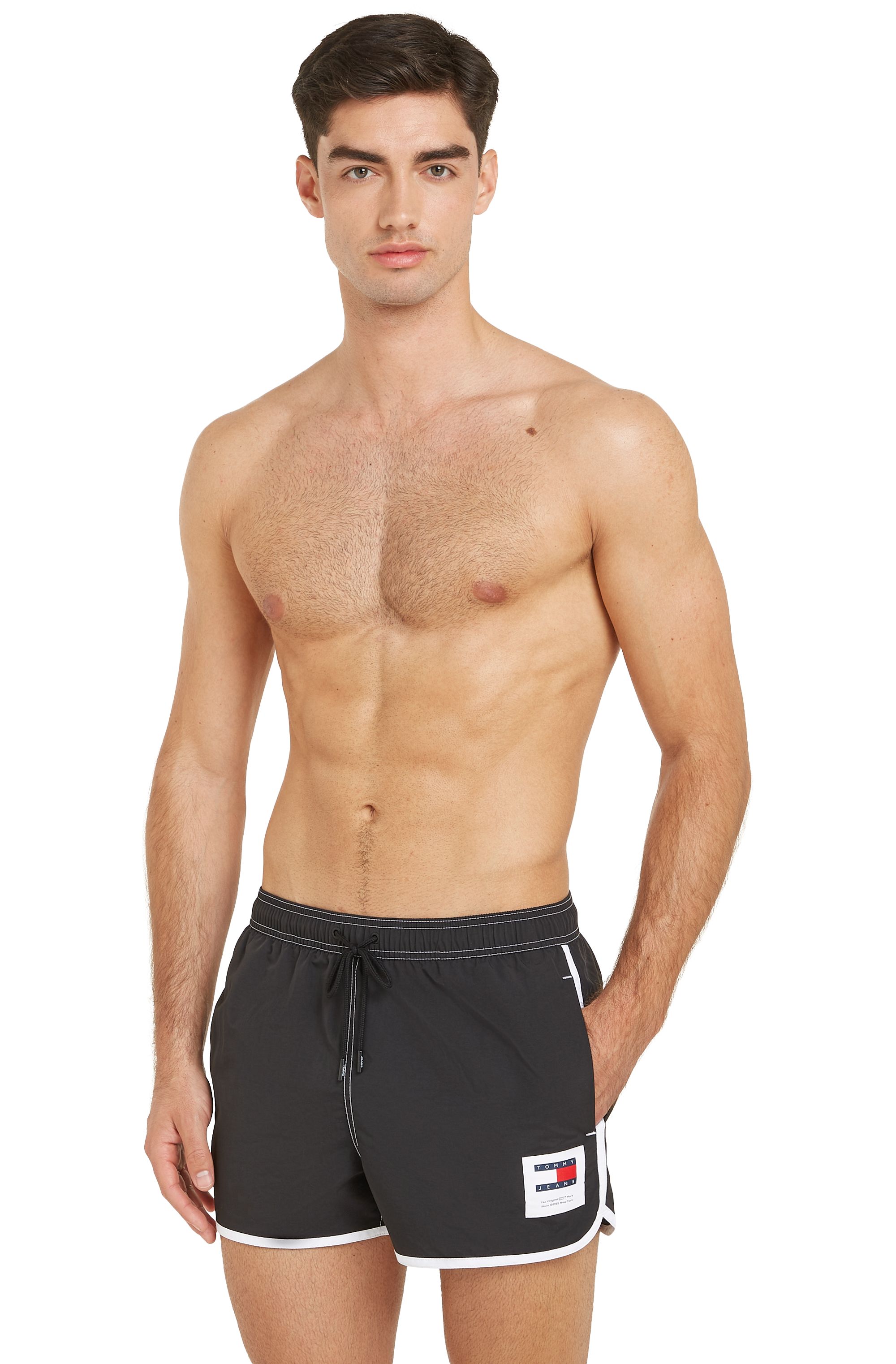 Tommy Hilfiger Medium Runner swimshort, heren zwembroek, zwart