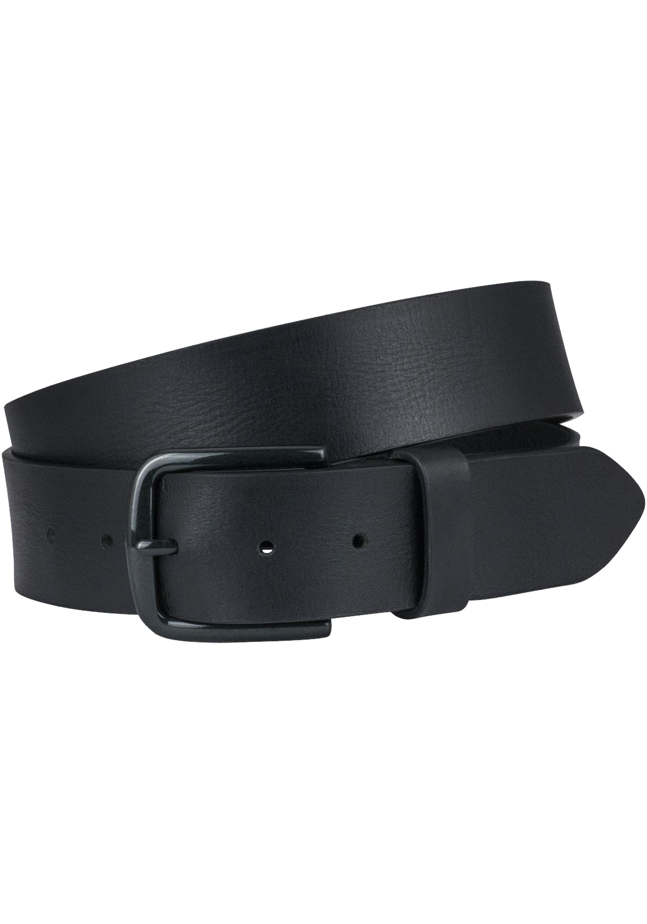 LINDENMANN leren heren riem, zwart