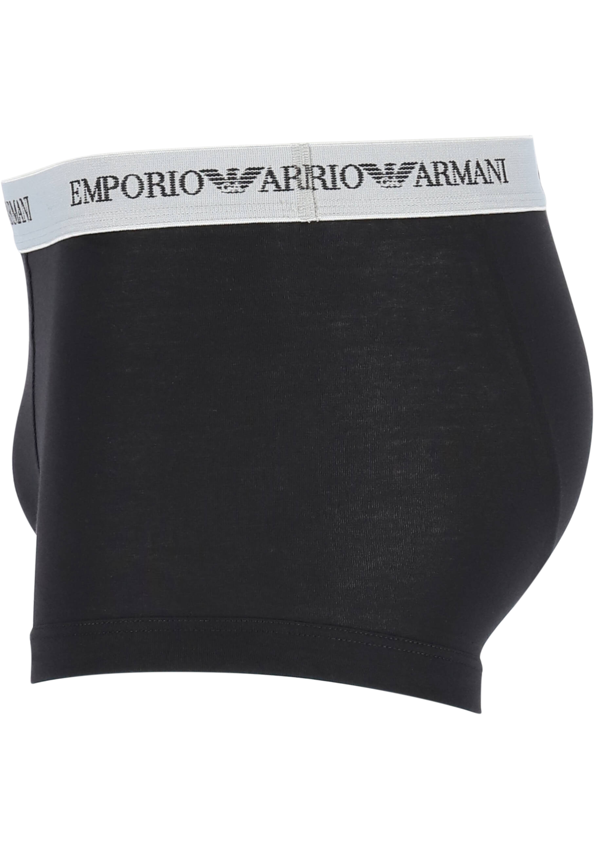 Emporio Armani Trunks Essential Core (3-pack), heren boxers kort, wit, zwart en grijs  