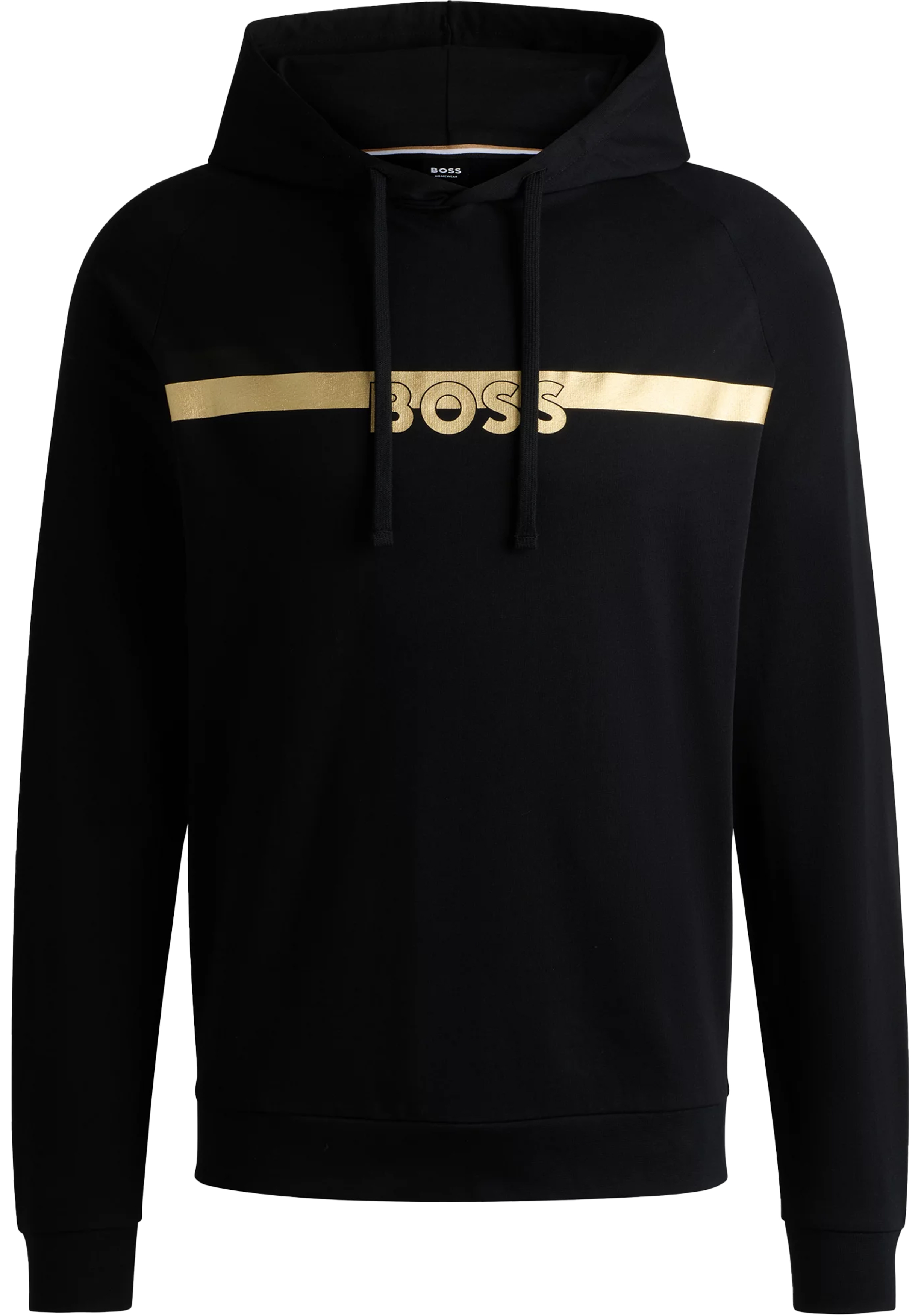 BOSS Authentic Hoodie, heren lounge trui met capuchon, zwart