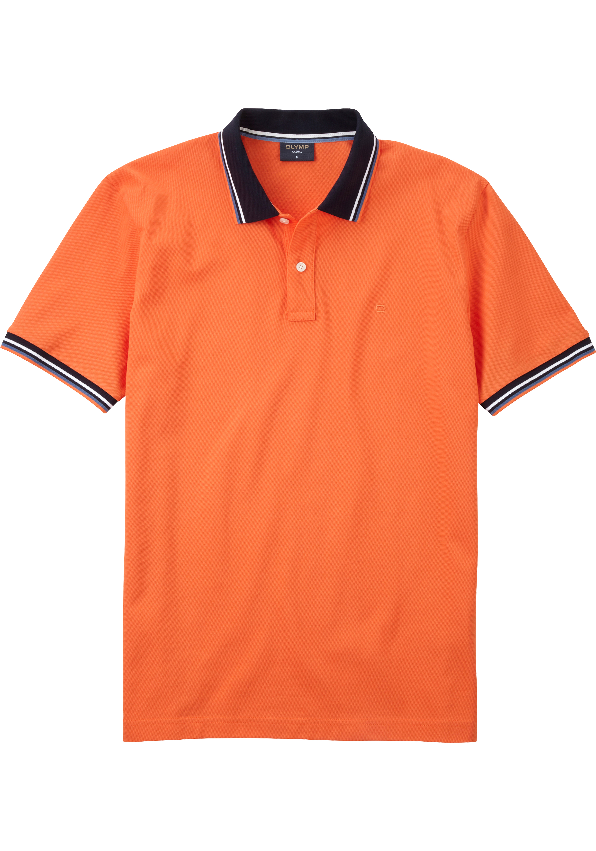 OLYMP Polo Casual, modern fit polo, oranje