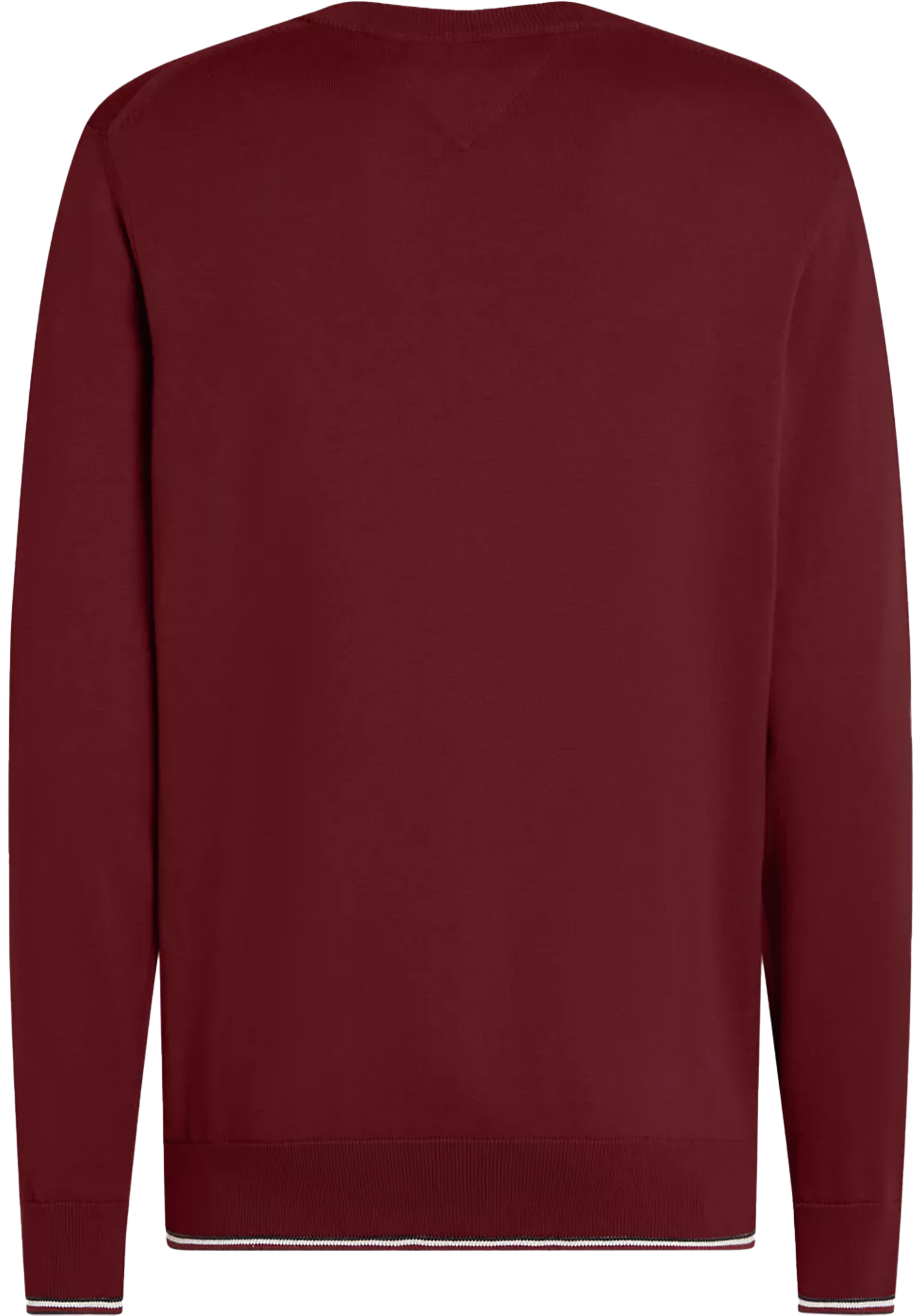 Tommy Hilfiger heren pullover katoen, donkerrood