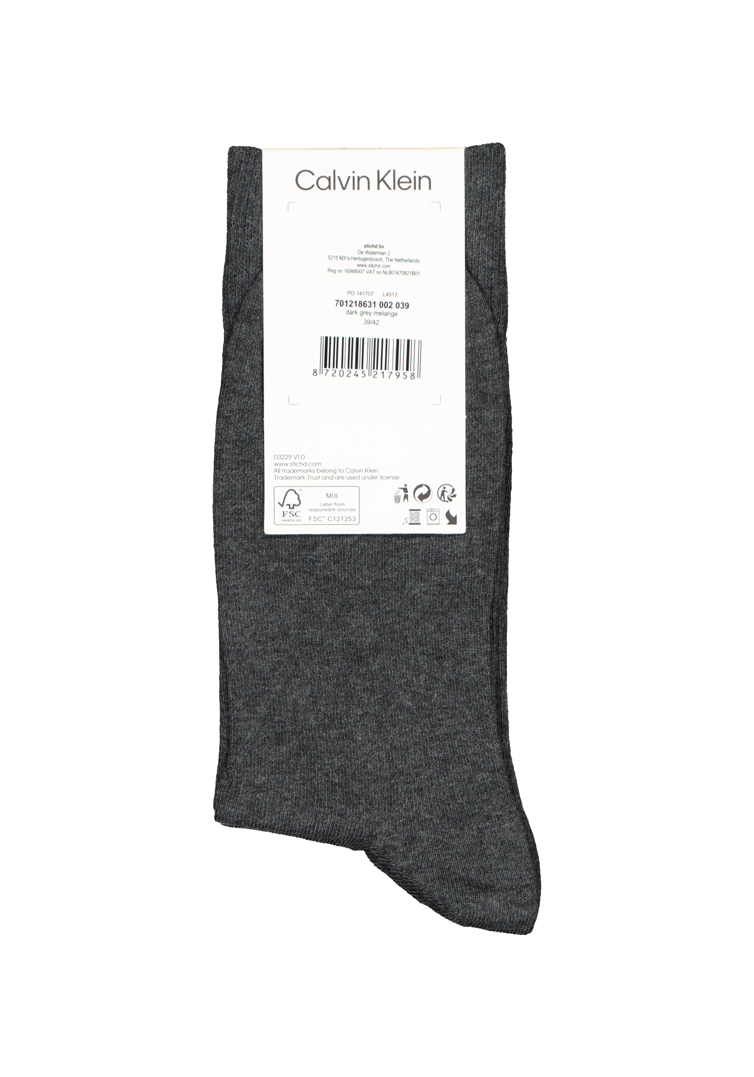 Calvin Klein herensokken Carter (2-pack), antraciet