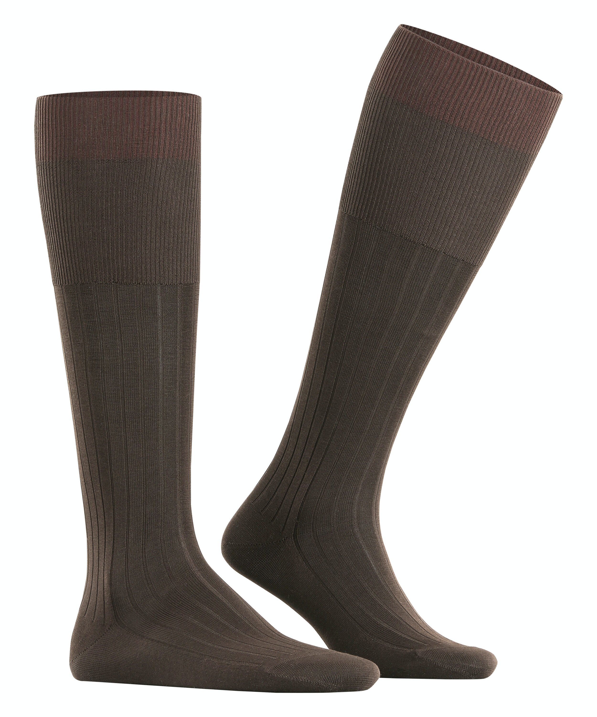 FALKE Milano heren kniekousen, bruin (brown)