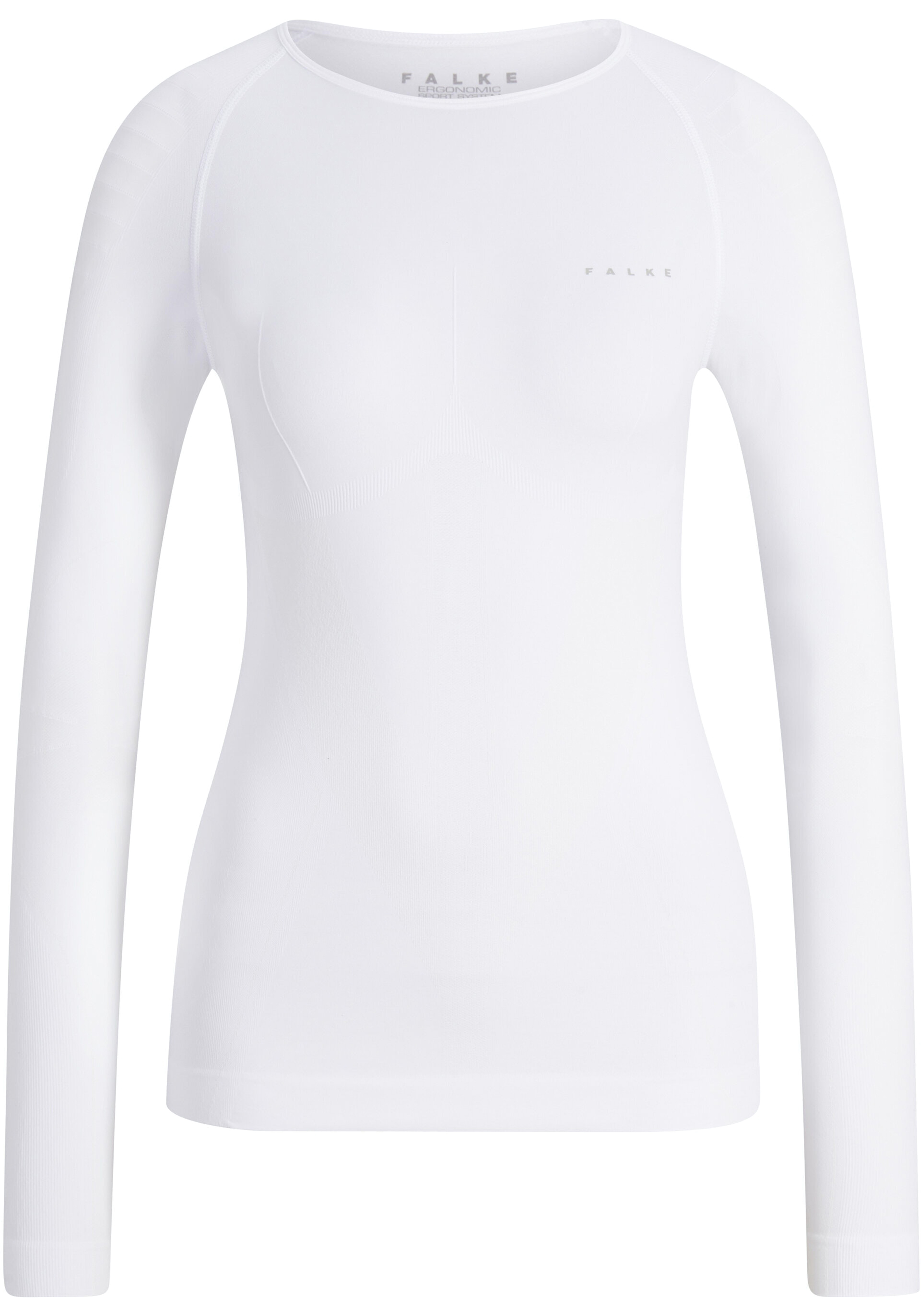 FALKE dames lange mouw shirt Warm, thermoshirt, wit (white)