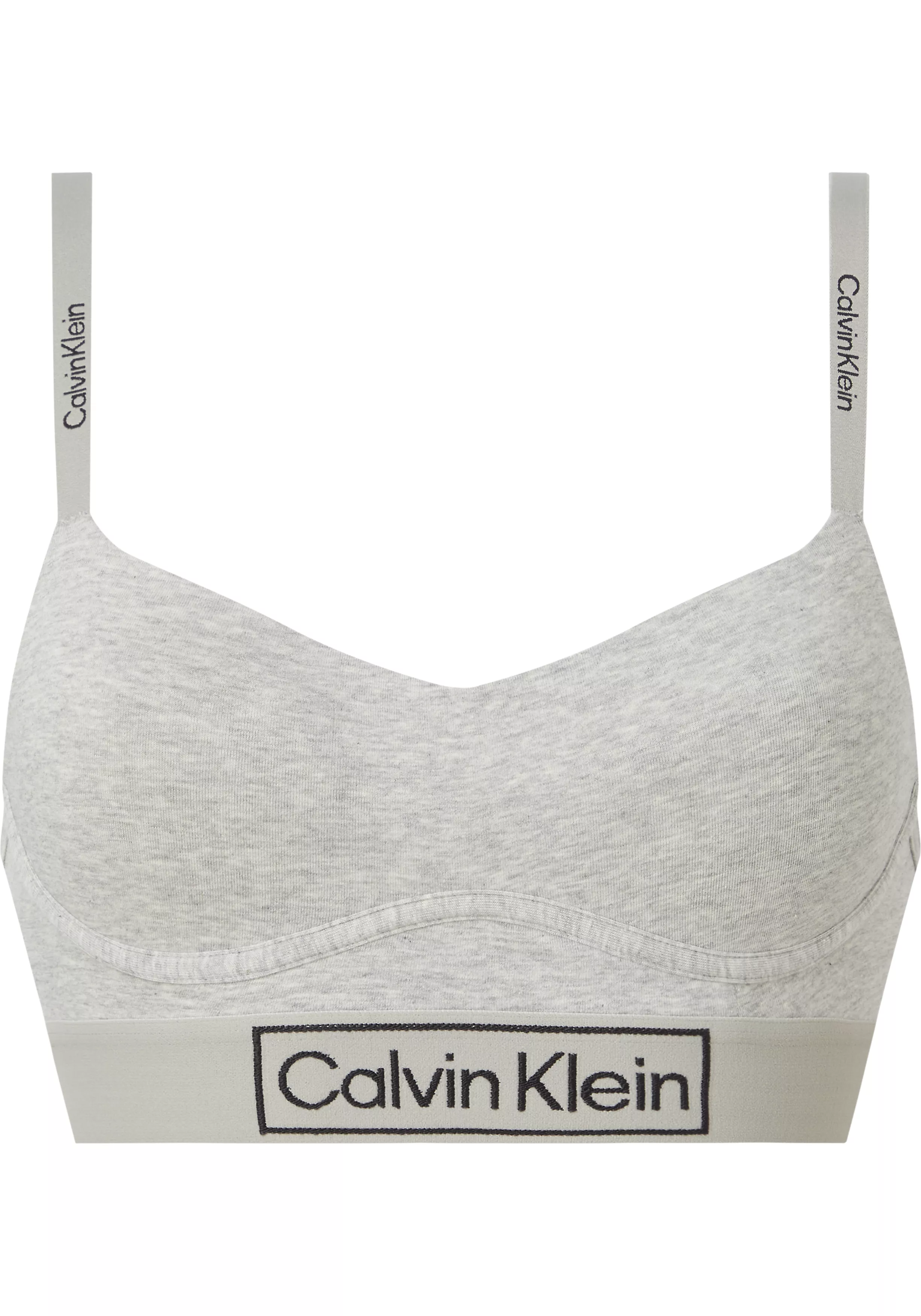 Calvin Klein dames Reimagined Heritage lightly lined bralette, bralette, grijs