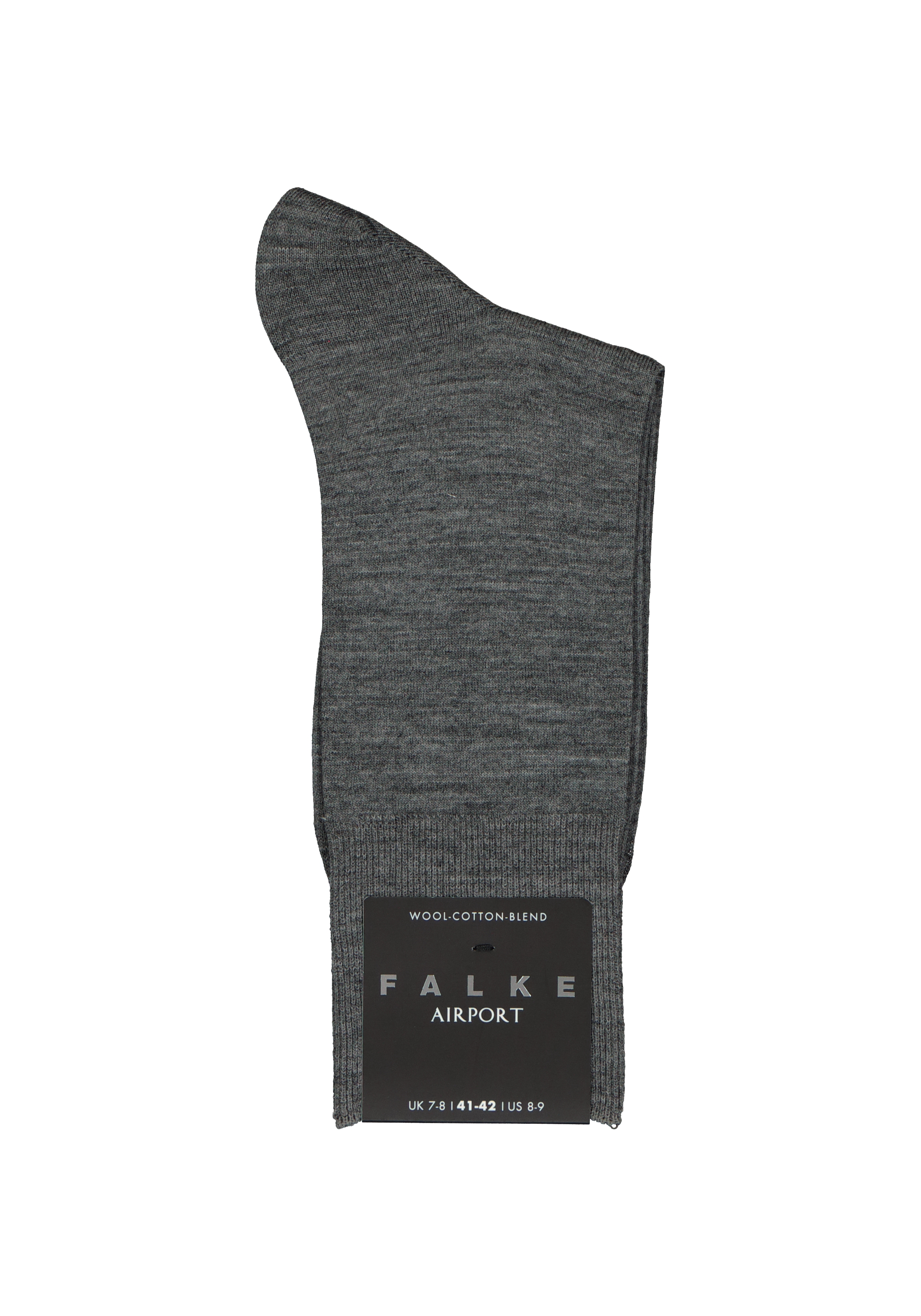 FALKE Airport herensokken, grijs (dark grey)