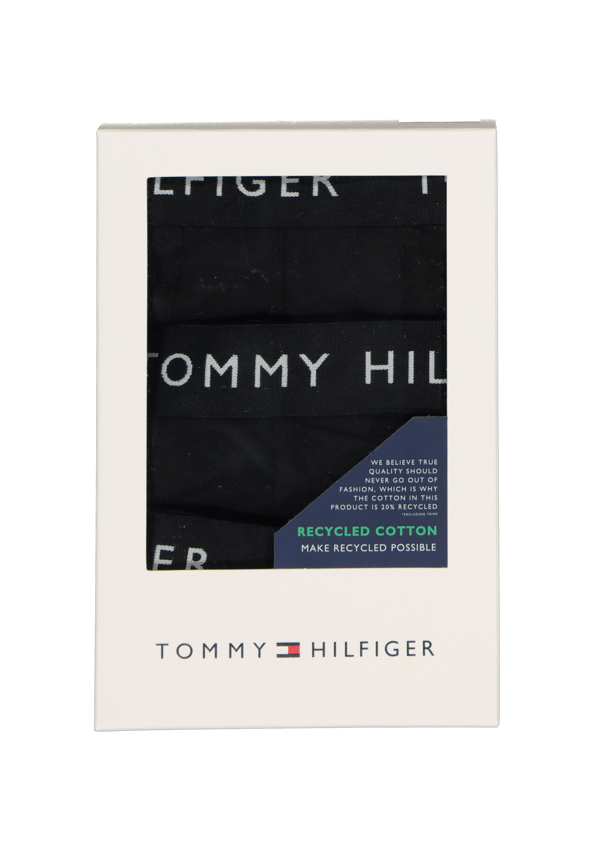 Tommy Hilfiger Recycled Essentials trunks (3-pack), heren boxer normale lengte, zwart