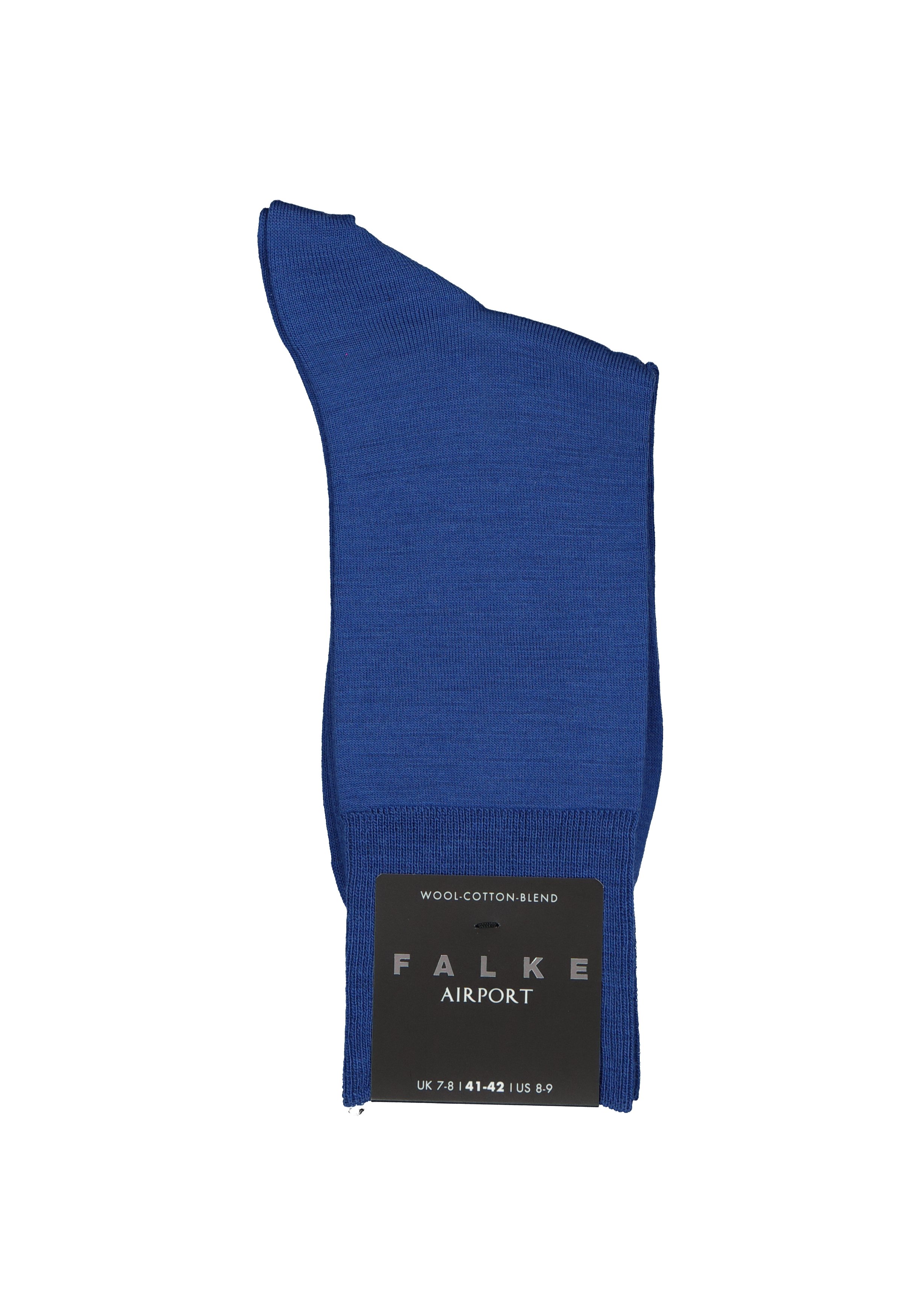 FALKE Airport herensokken, middel blauw (sapphire)