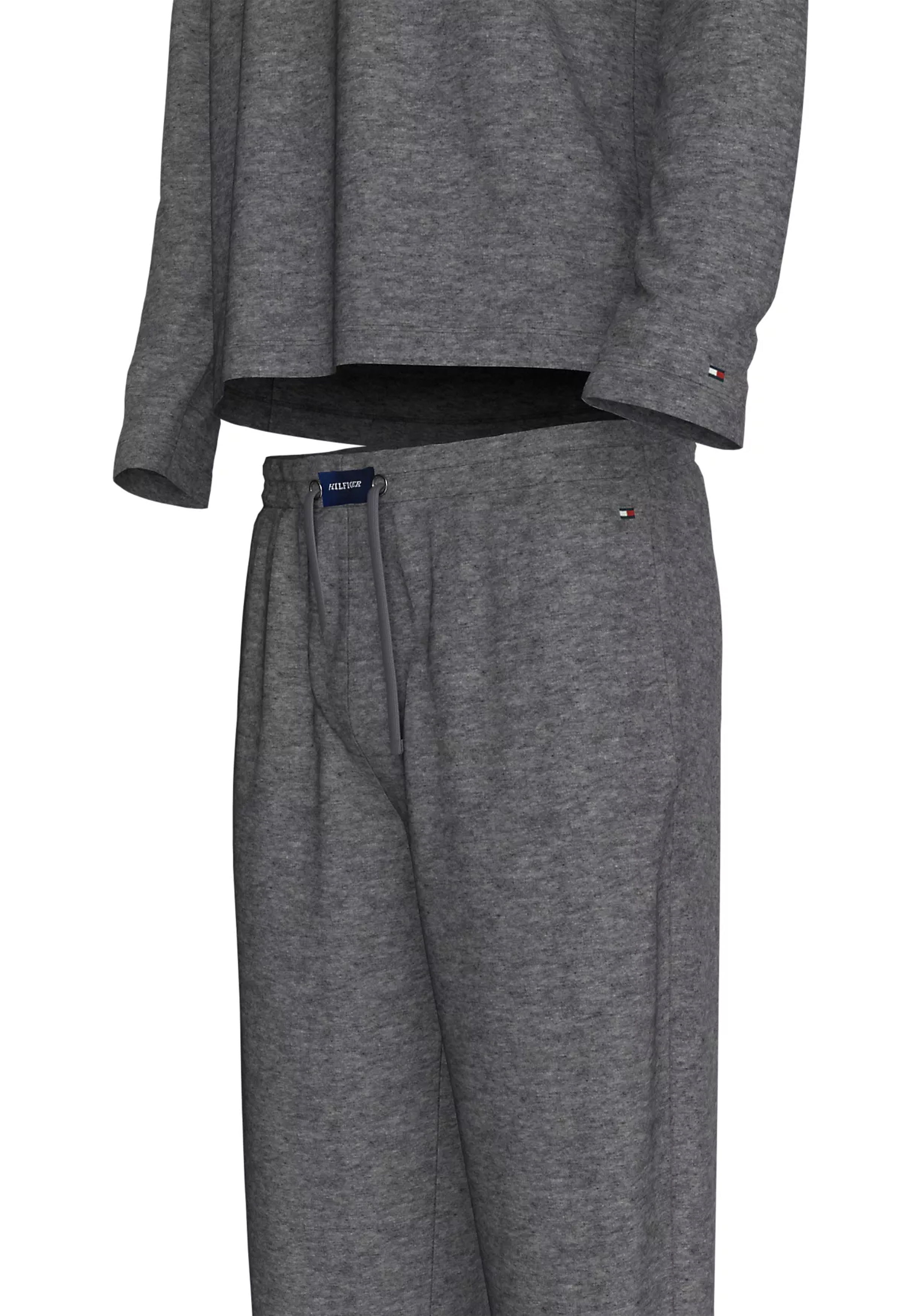 Tommy Hilfiger heren pyjama set, donkergrijs melange