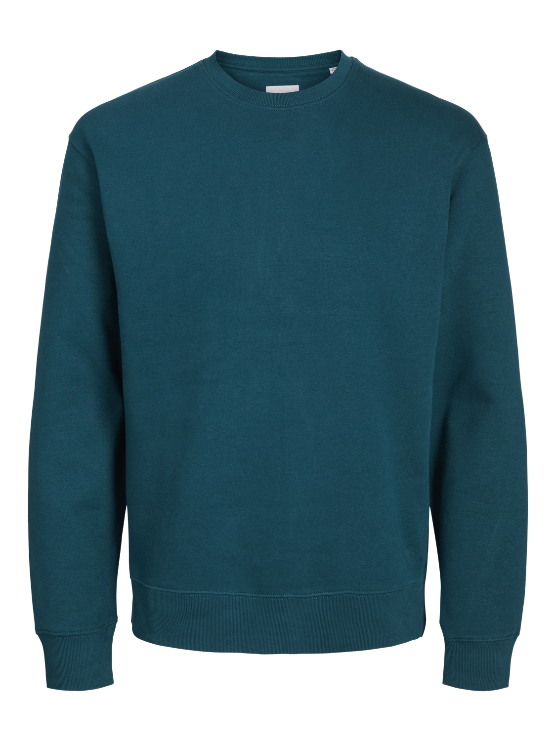 JACK & JONES Star basic sweat crew neck regular fit, heren sweatshirt katoenmengsel met O-hals, donker petrol