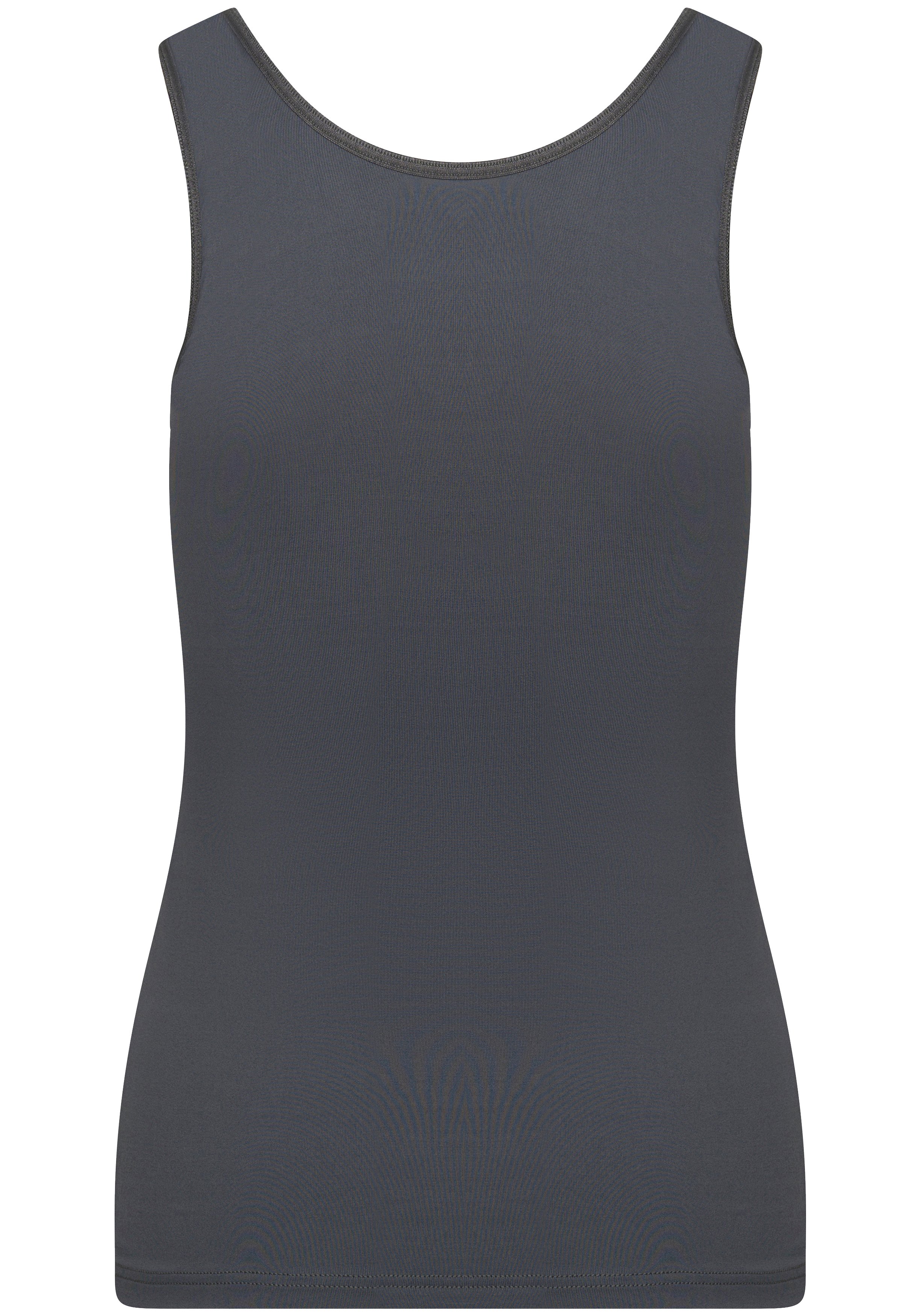 RJ Bodywear Pure Color dames top (1-pack), hemdje met brede banden, grijs