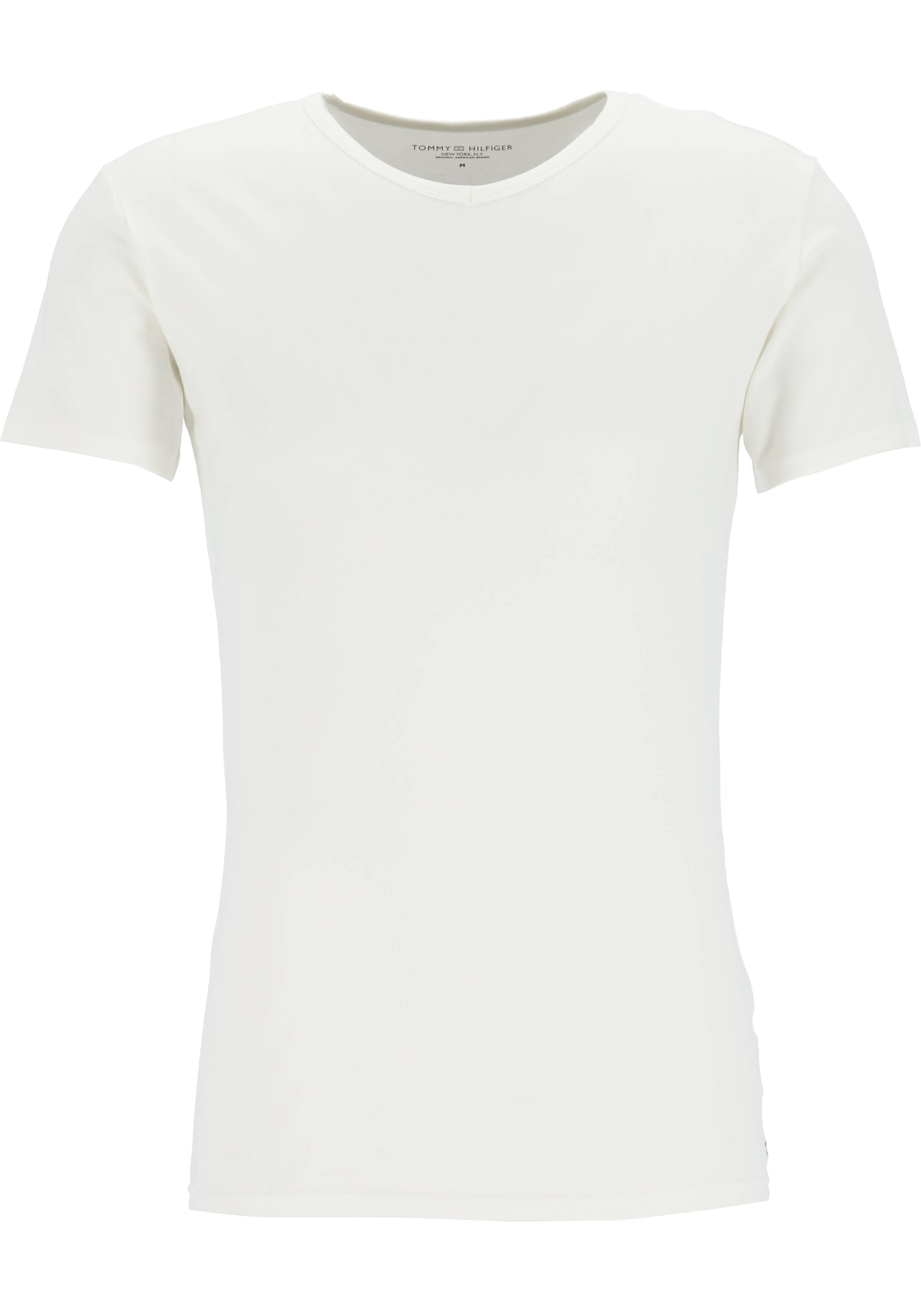 Tommy Hilfiger Cotton stretch T-shirts (3-pack), heren T-shirt V-hals, zwart, grijs en wit