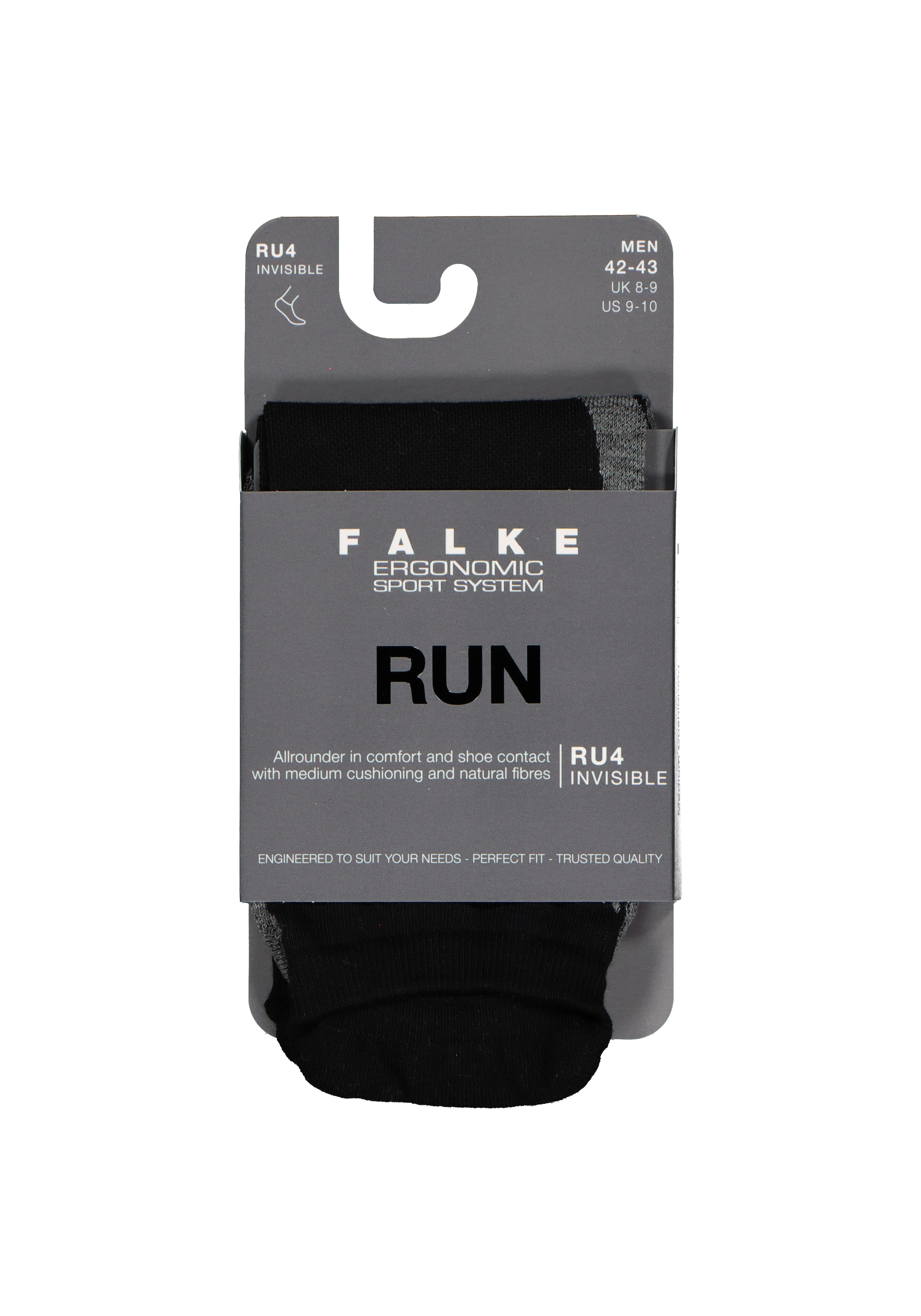 FALKE RU4 invisible heren hardoopsokken, zwart (black-mix)